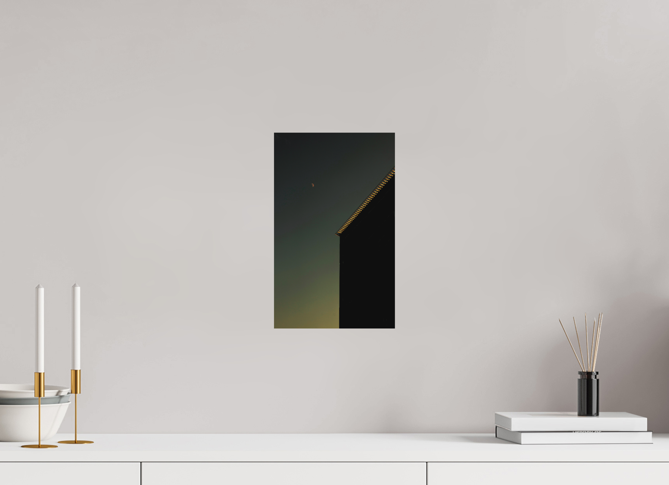 8 x 13″, Aluminum Dibond Sweet Moon