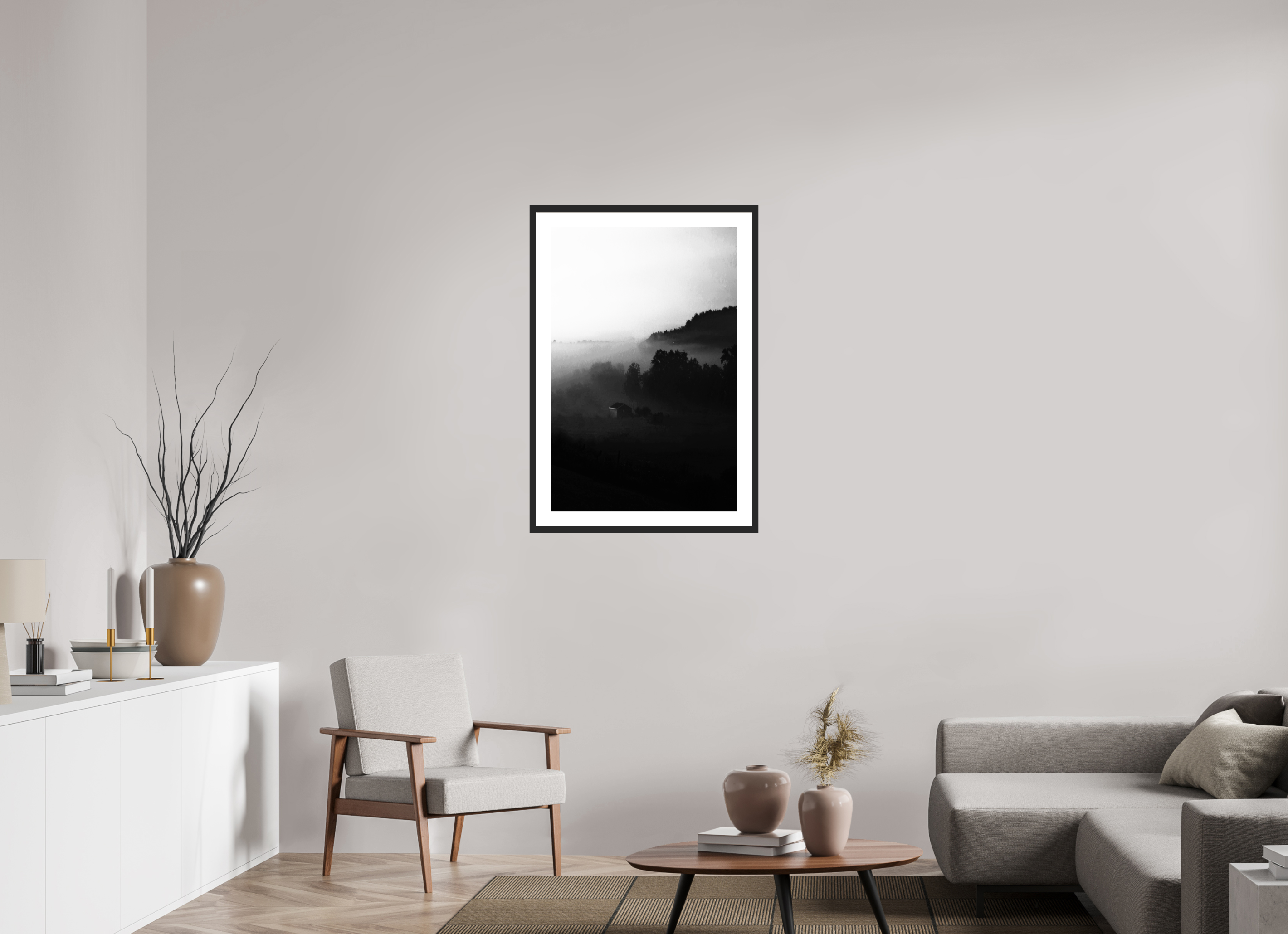 24 x 36.5″, Fuji Crystal Archive Print Framed (Black) New Camping