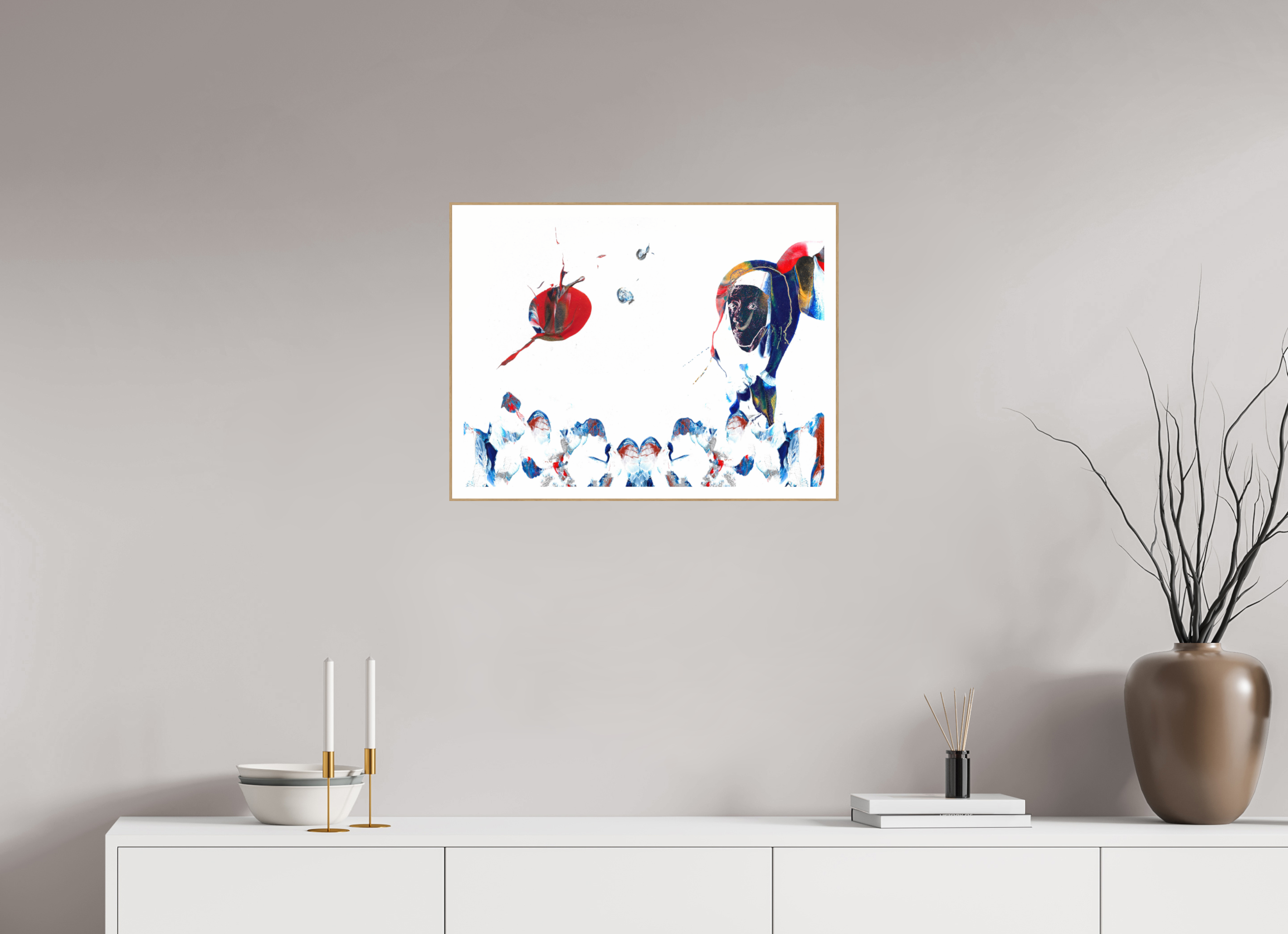 24 x 18″, Solid Wood ArtBox (Oak) Her View Of The World