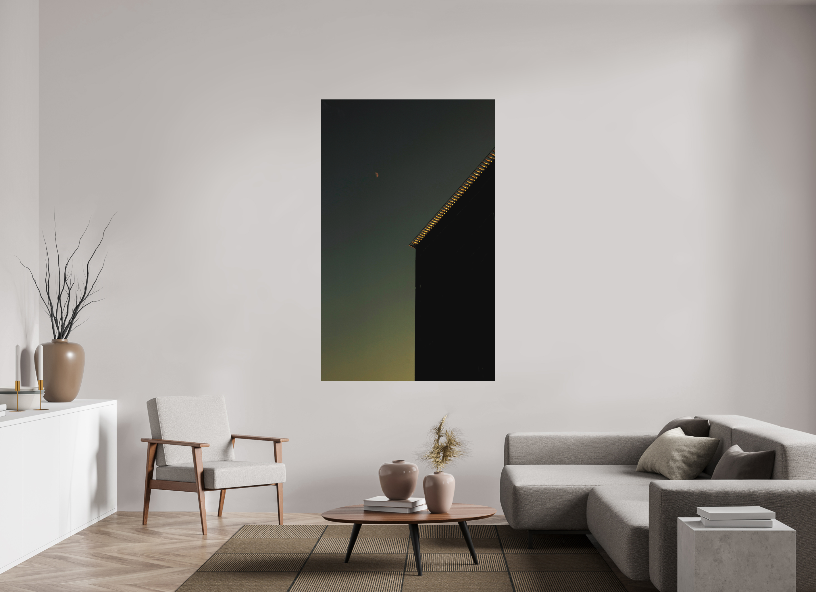 43 x 69.6″, Aluminum Dibond Sweet Moon