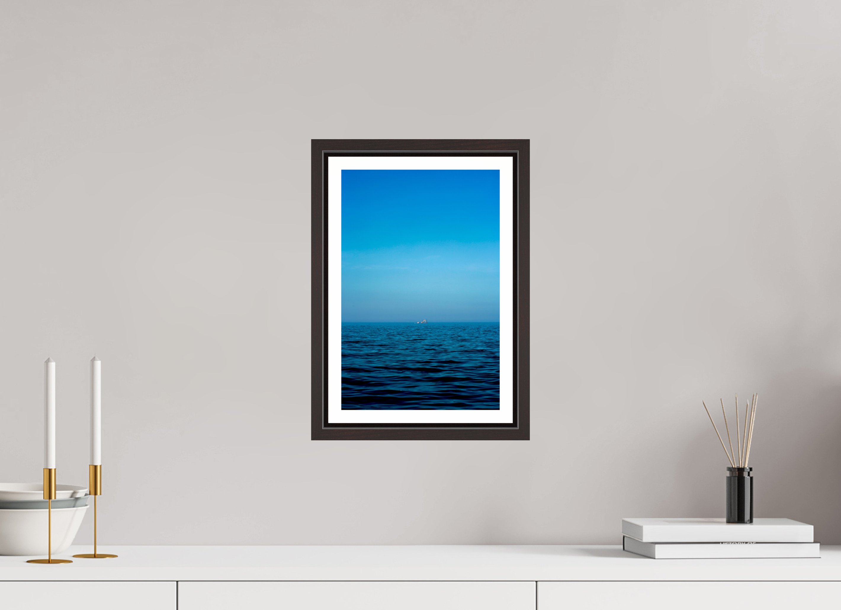 8 x 12.2″, Floater Frame (Alder Brown) L4KE
