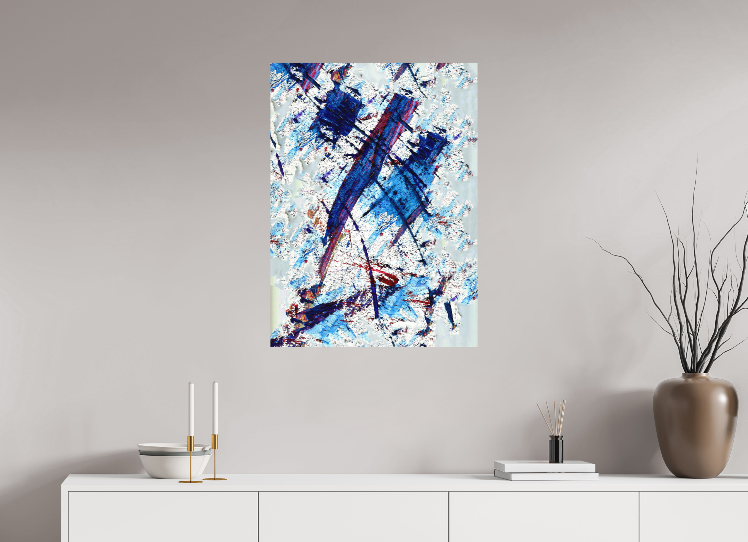 24 x 33″, Direct Print on Forex Blue Note