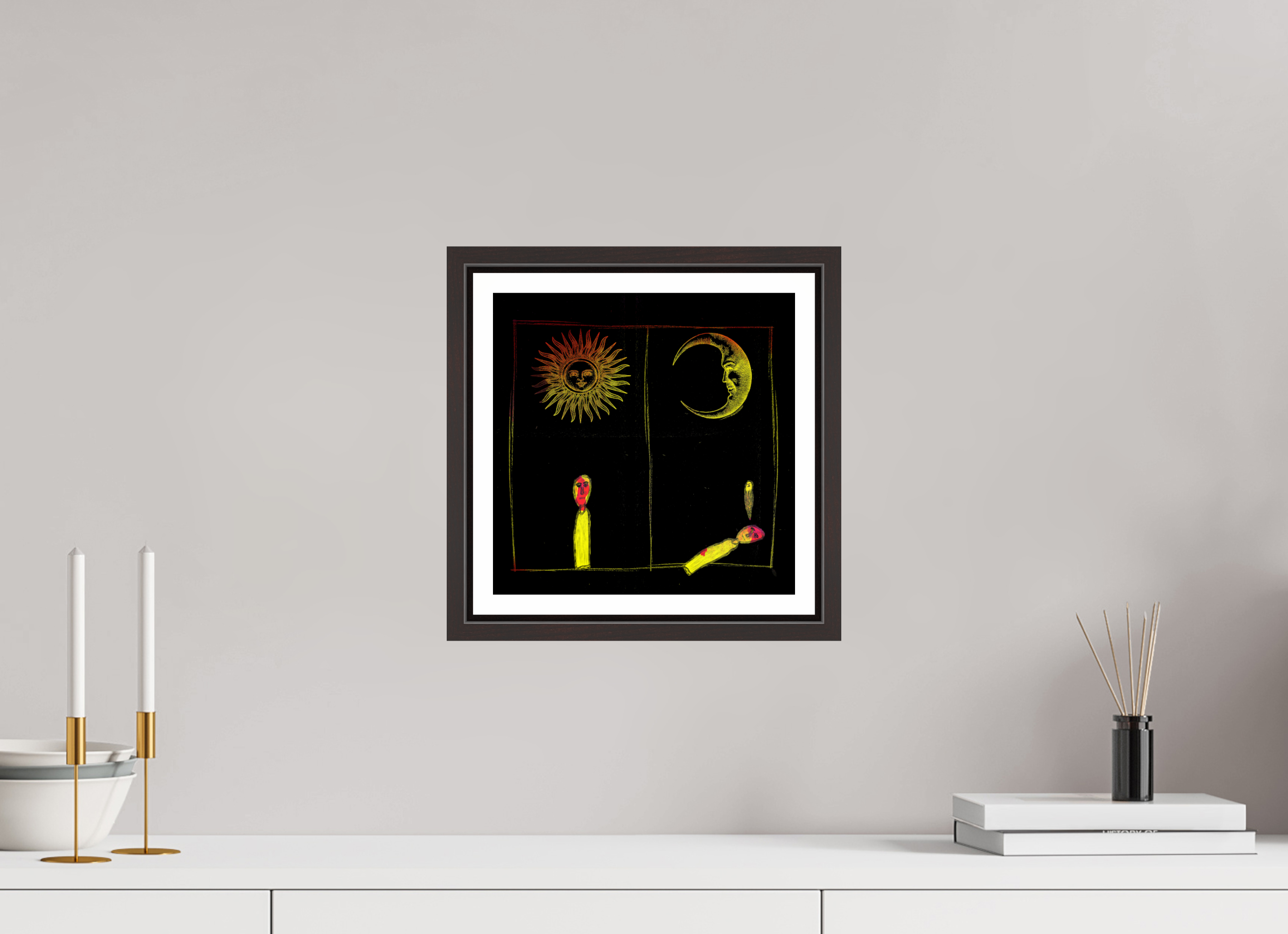 10 x 10″, Floater Frame (Alder Brown) Life Cycle