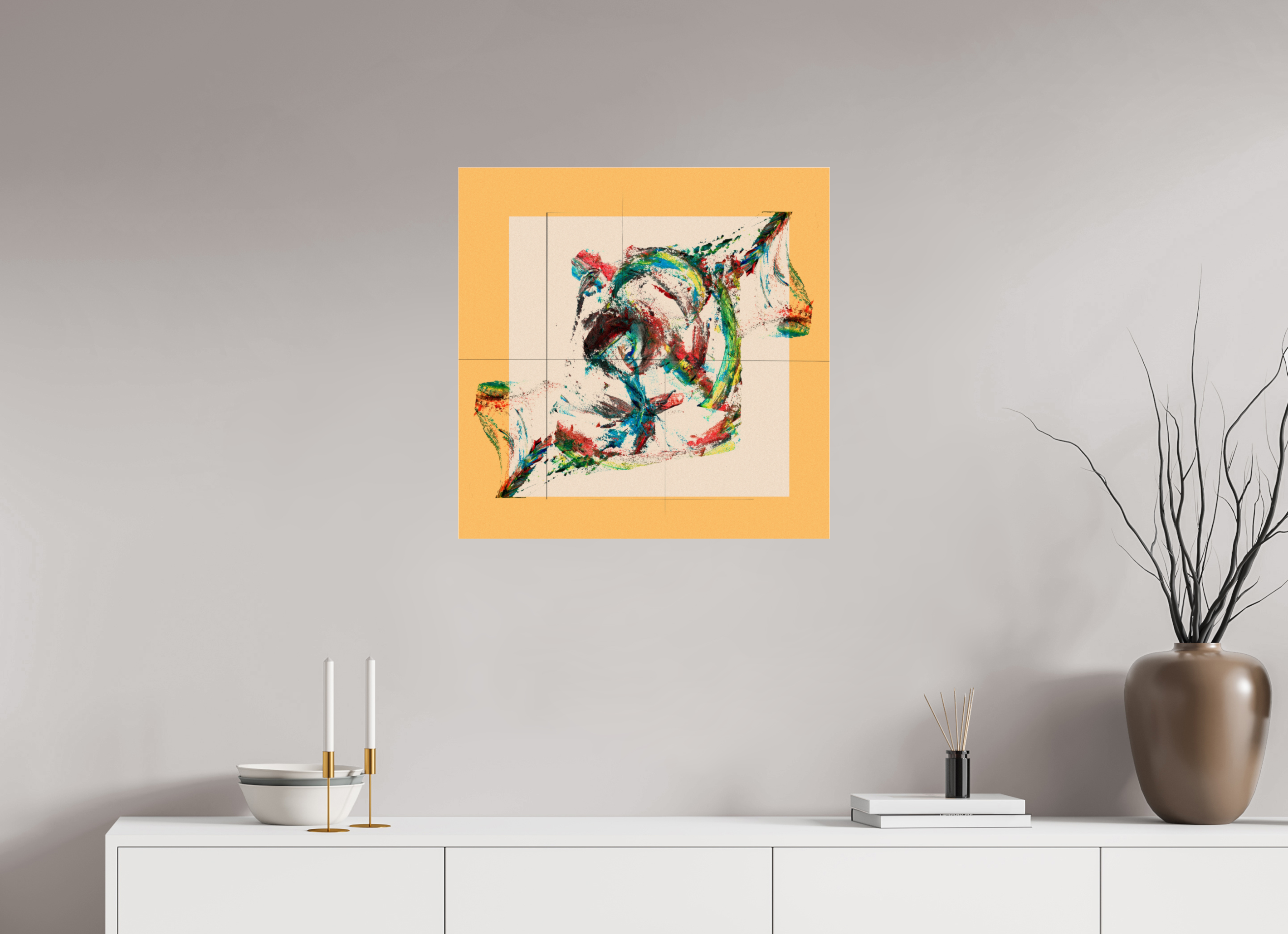 25 x 25″, Photo Print Under Acrylic Glass Roses