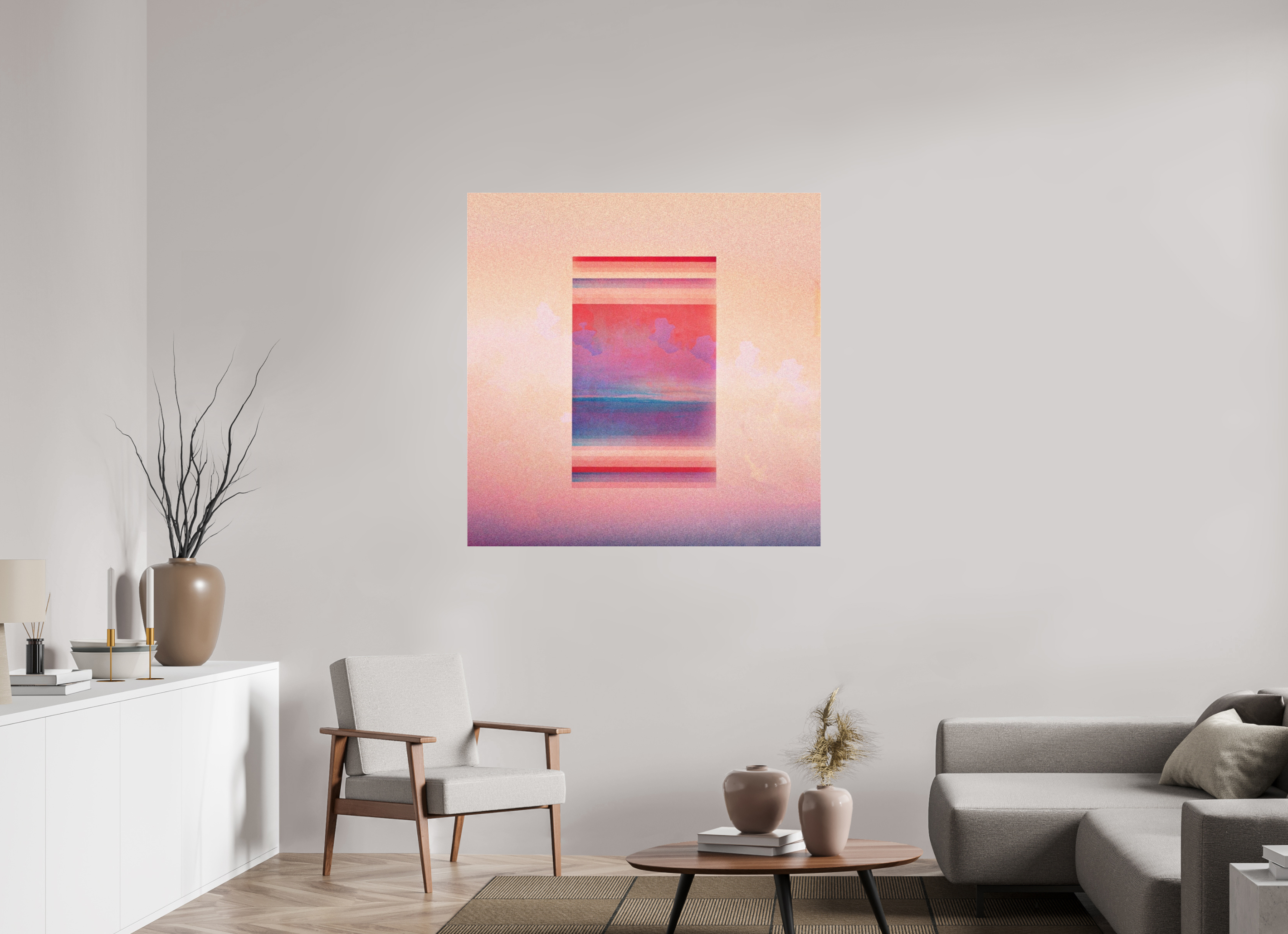 45 x 45″, Photo Print Under Acrylic Glass glass houses