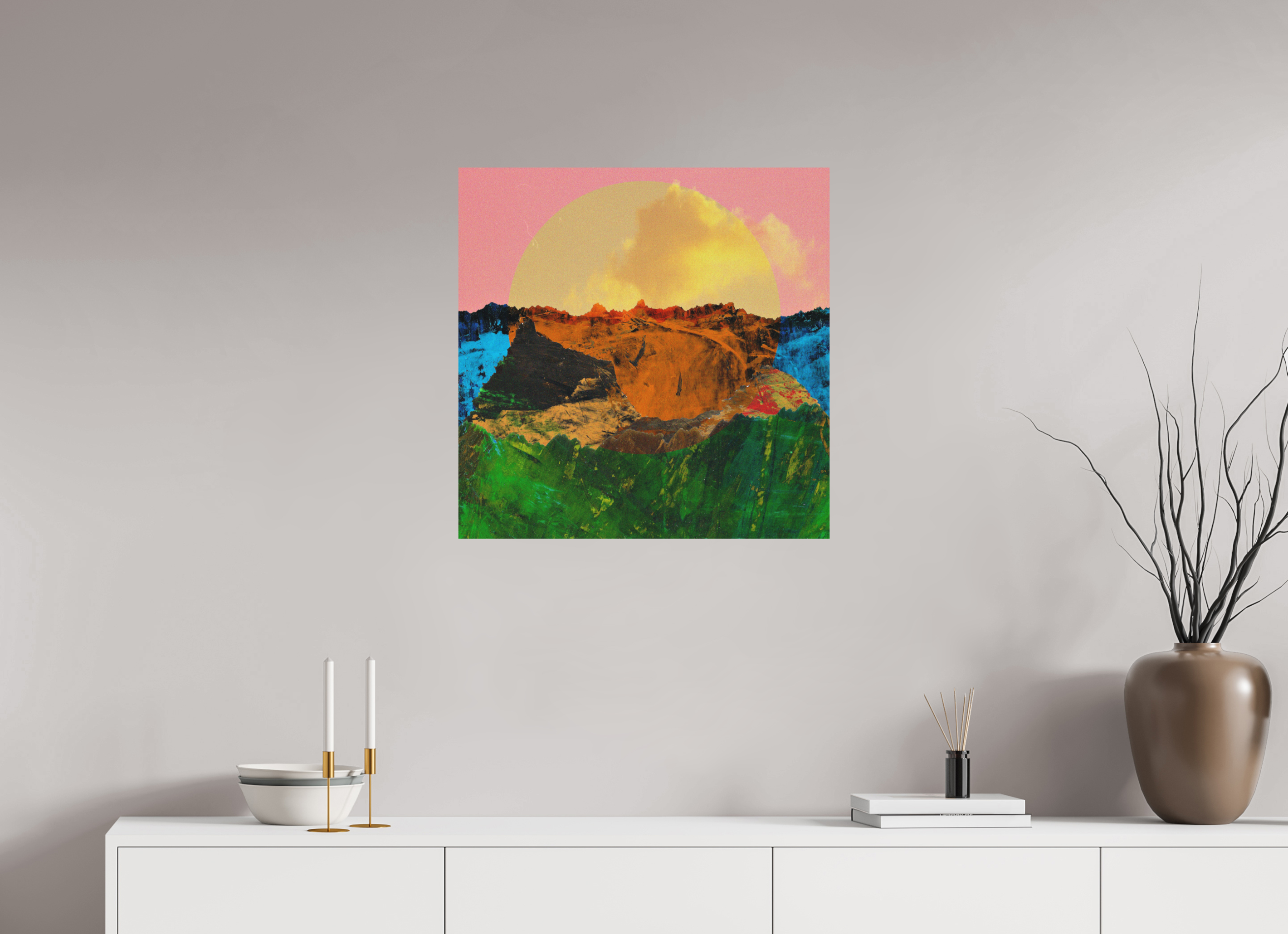 25 x 25″, Aluminum Dibond Canyons