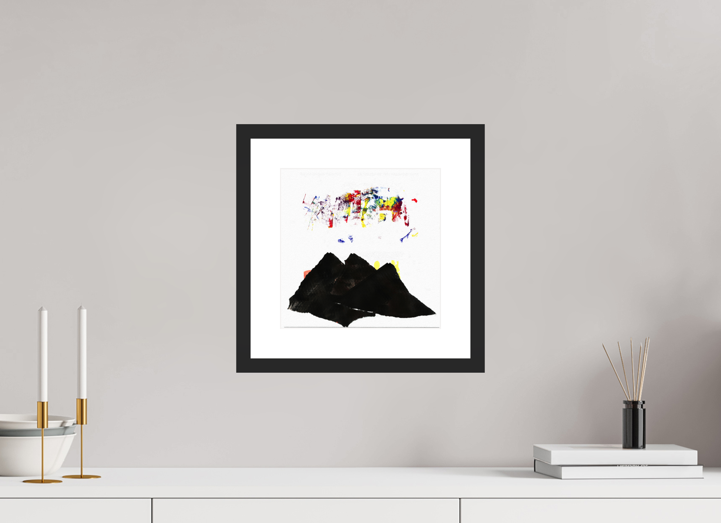 10 x 10″, Fuji Crystal Archive Print Framed (Black) Northern Lights