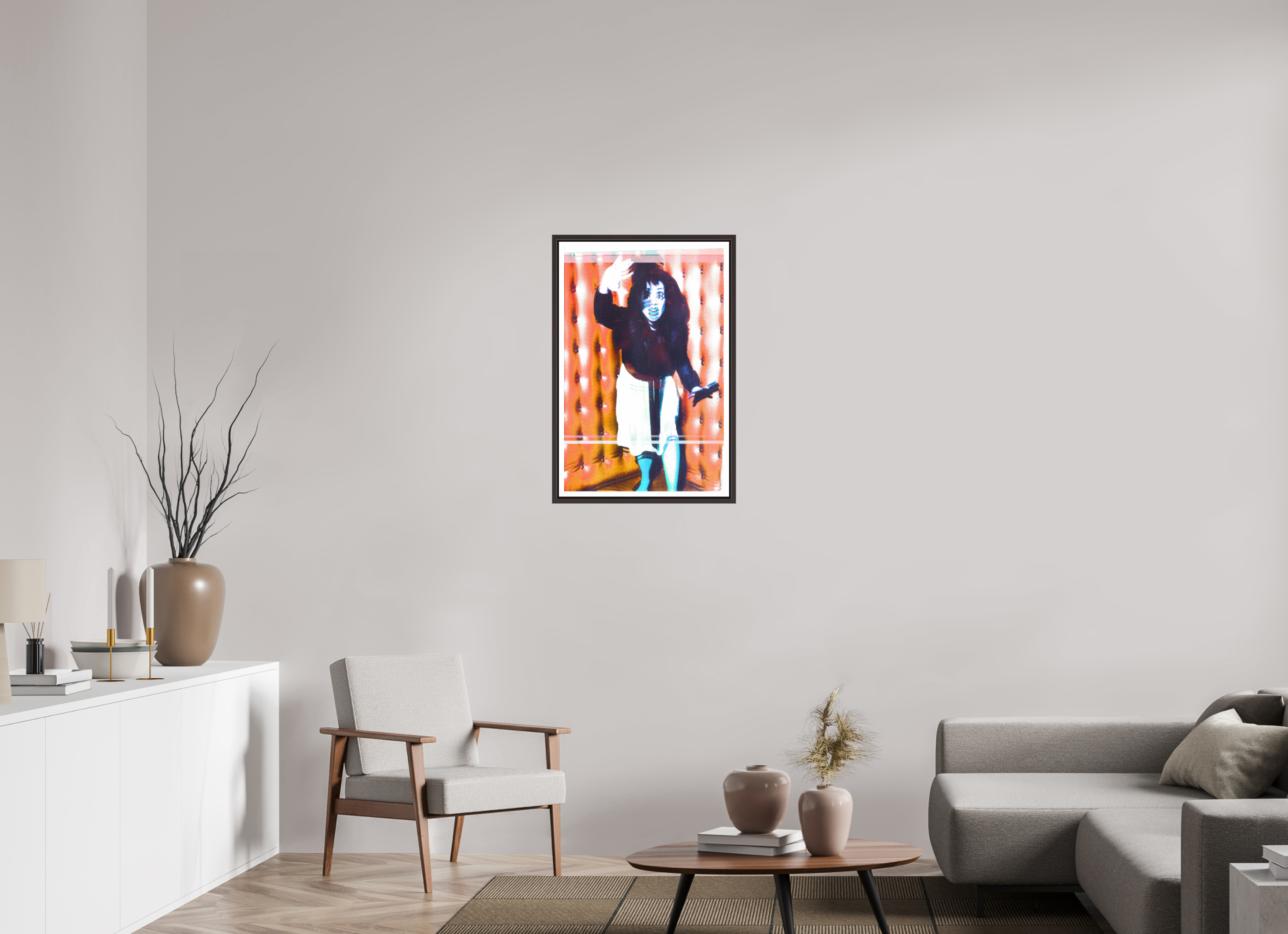 20 x 30.7″, Floater Frame (Alder Brown) Chorophobia