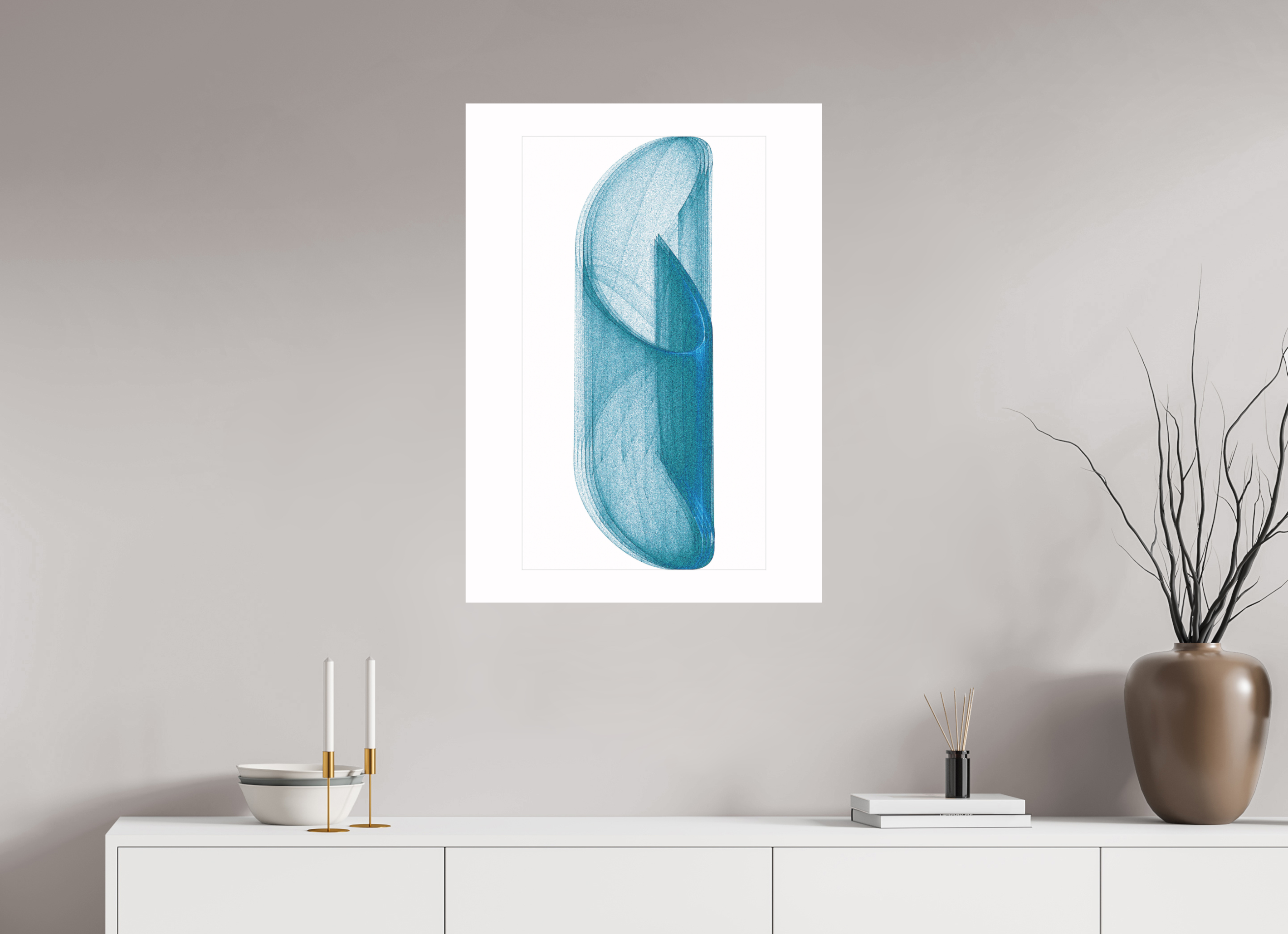 24 x 33.6″, Direct Print on Forex Brutal Blue