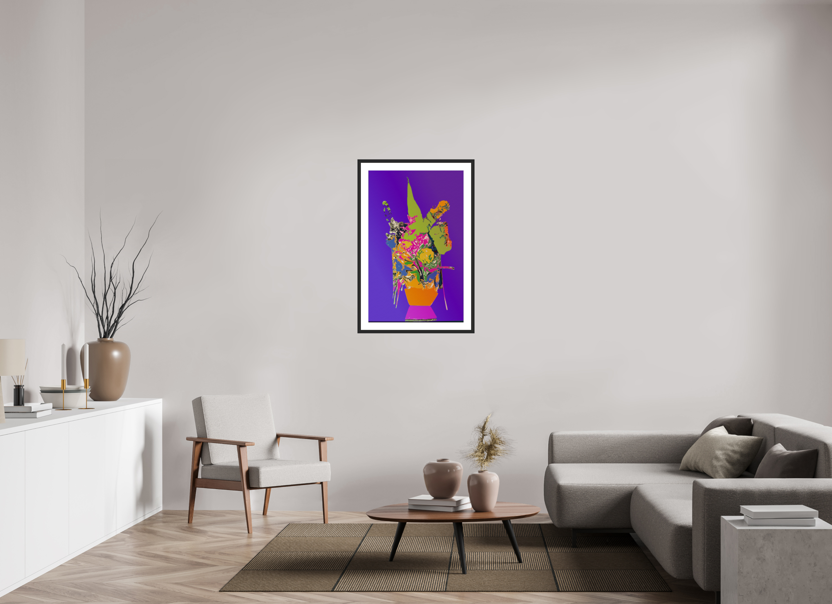 24 x 38.1″, Fuji Crystal Archive Print Framed (Black) Pop Vase 1