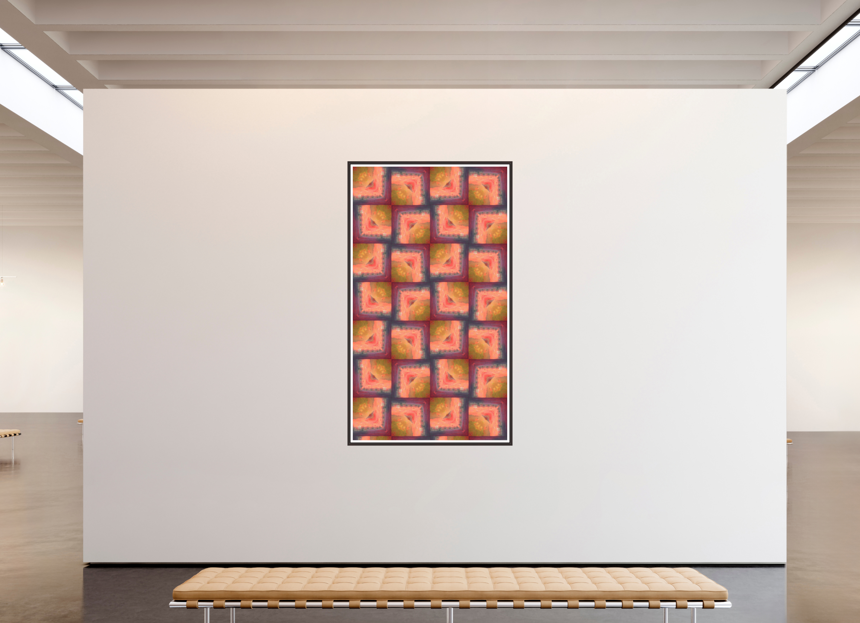 45 x 80″, Floater Frame (Alder Brown) Soft Boring