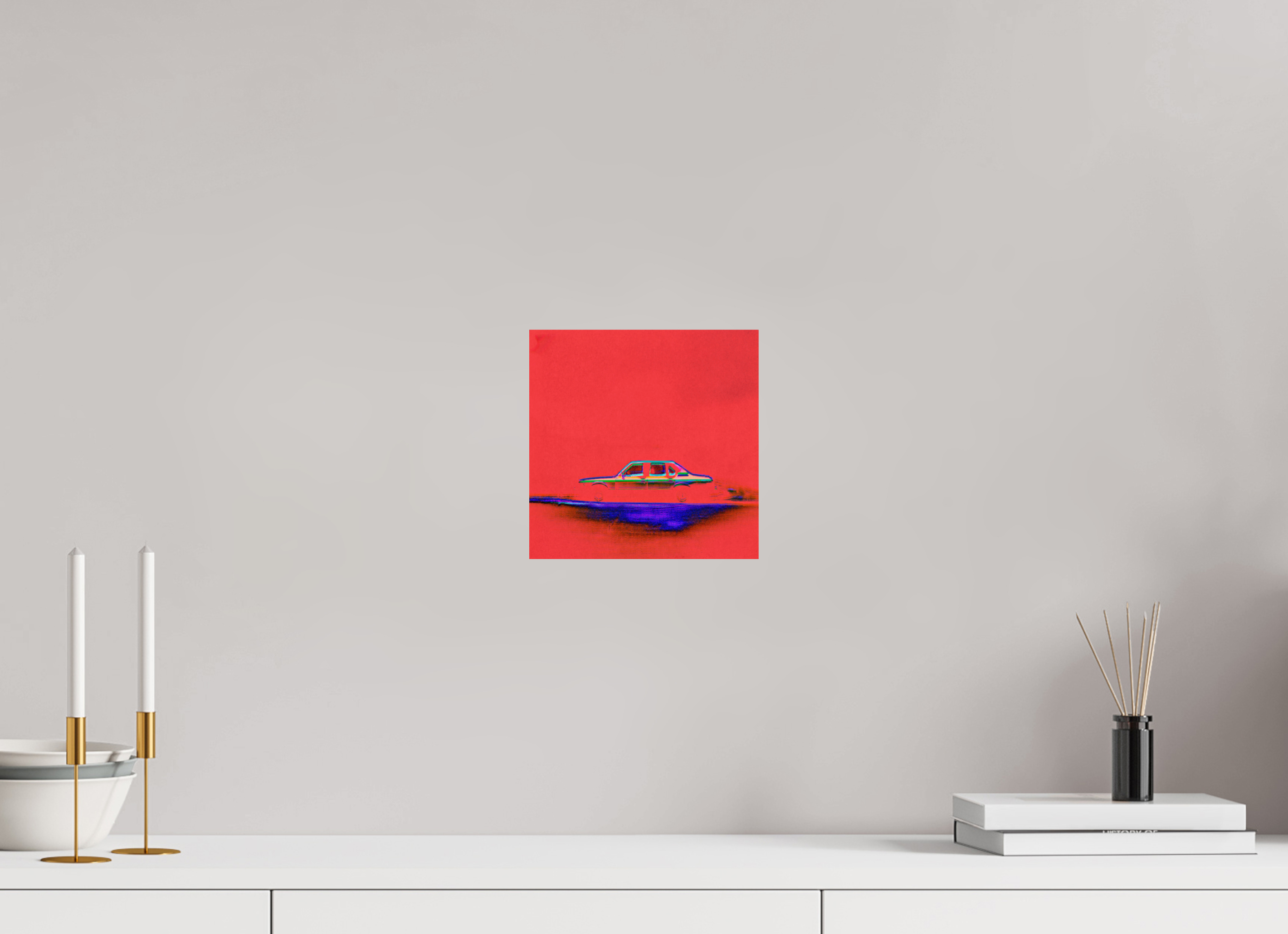 8 x 8″, Fine Art Print Street Parking