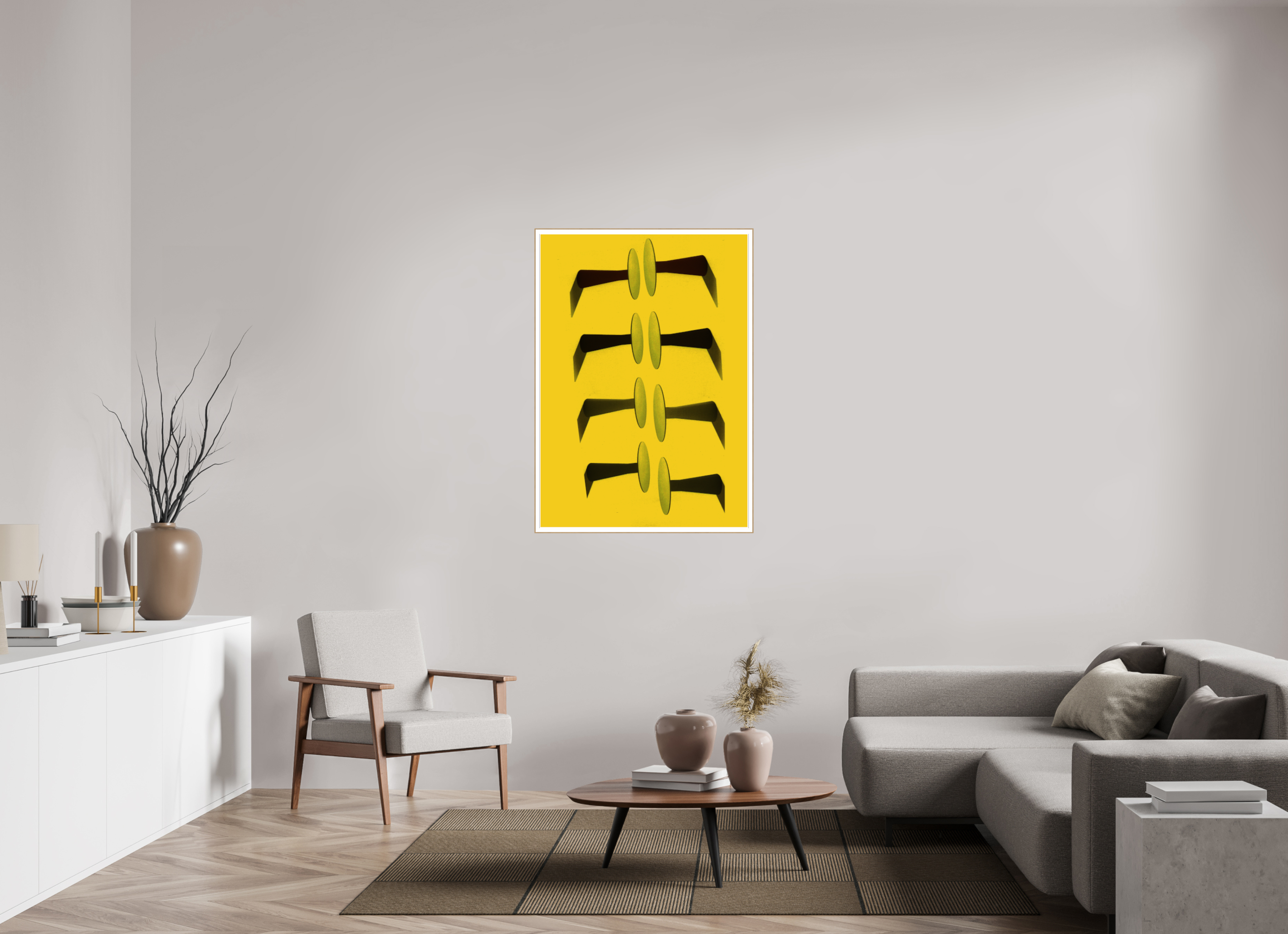 ISO A0 (84,1 x 118,9 cm), Solid Wood ArtBox (Oak) Black Mesa