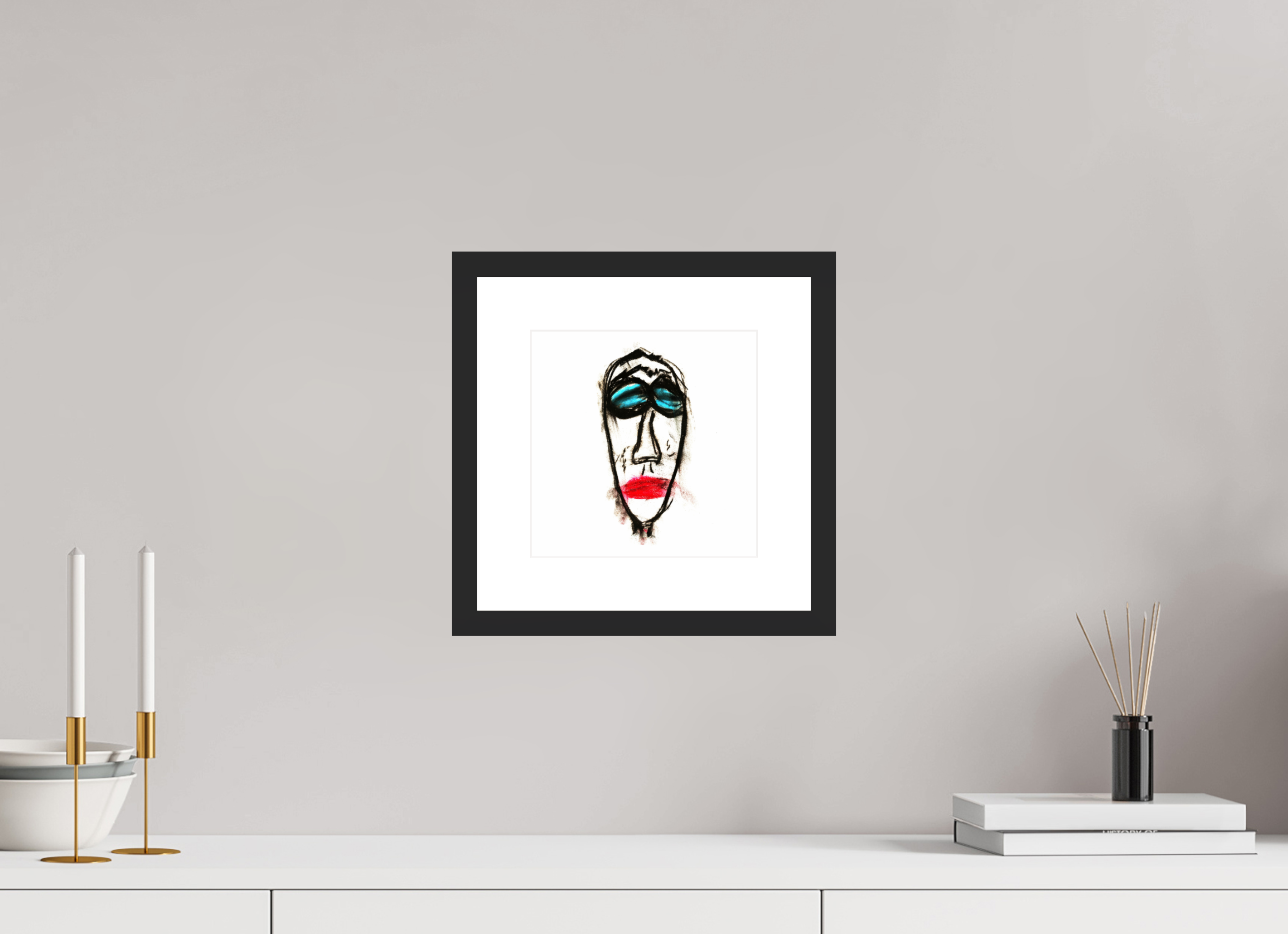 8 x 8″, Fuji Crystal Archive Print Framed (Black) Mr. Everybody