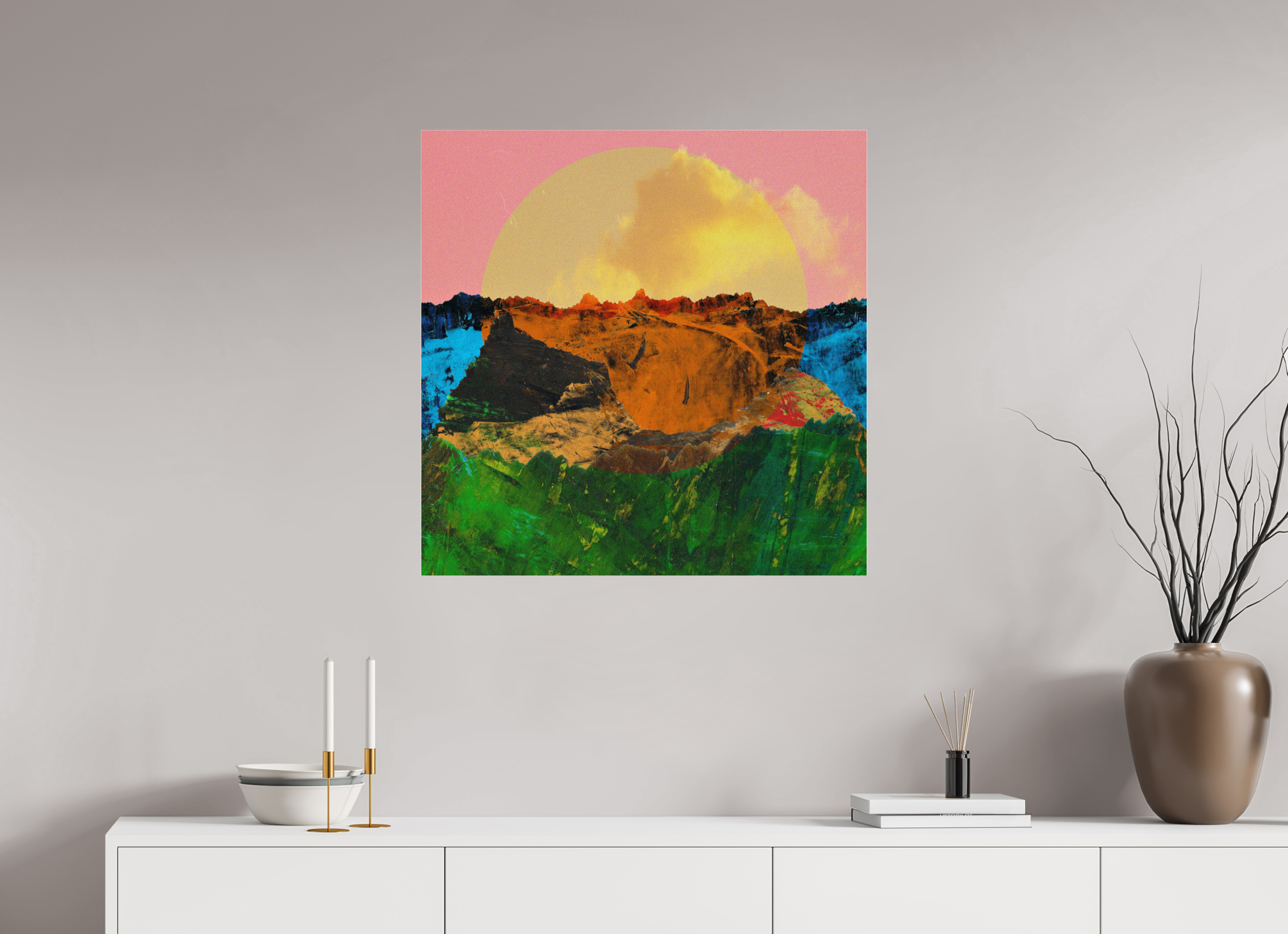 30 x 30″, Photo Print Under Acrylic Glass Canyons