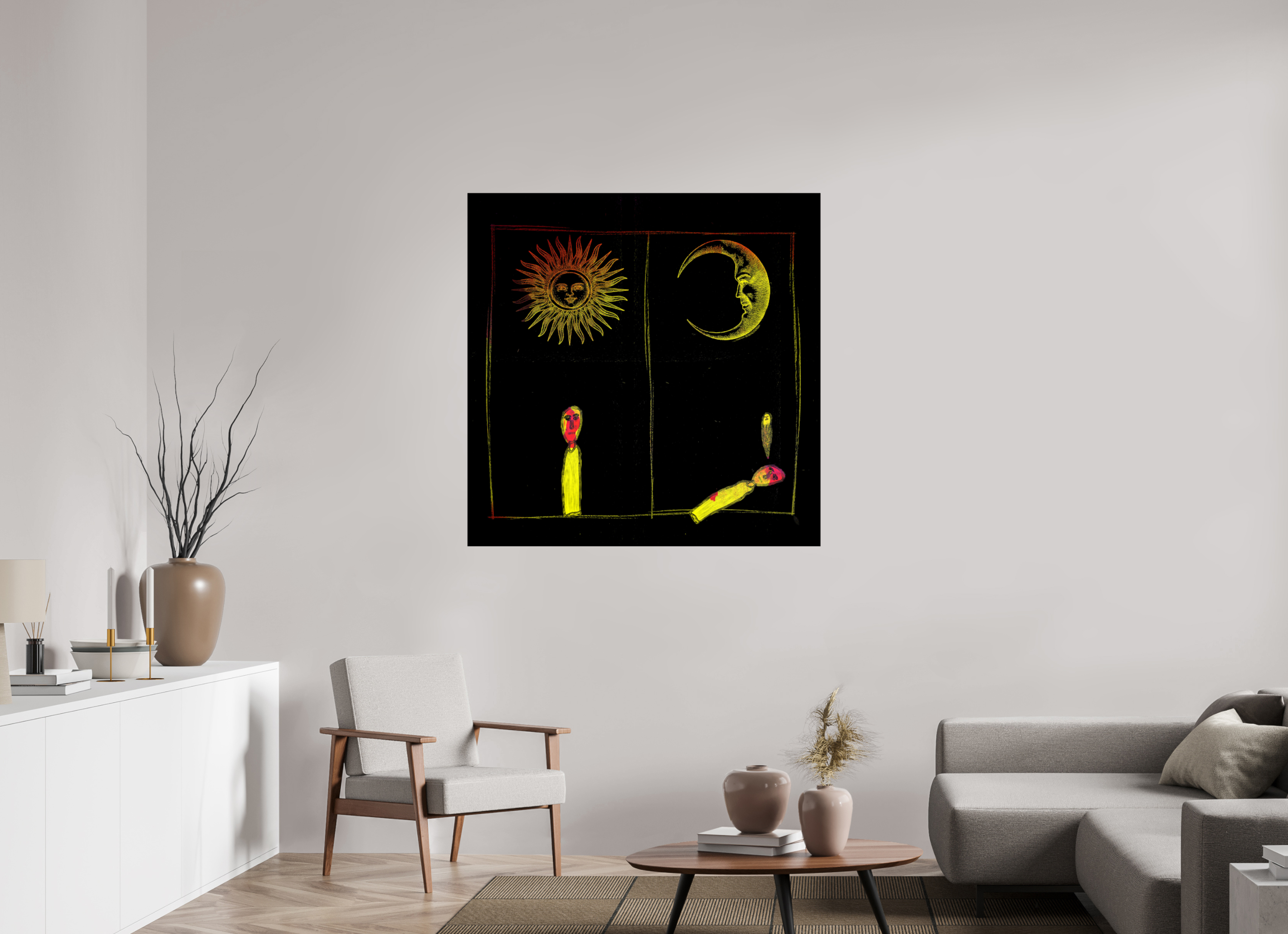 45 x 45″, Photo Print Under Acrylic Glass Life Cycle