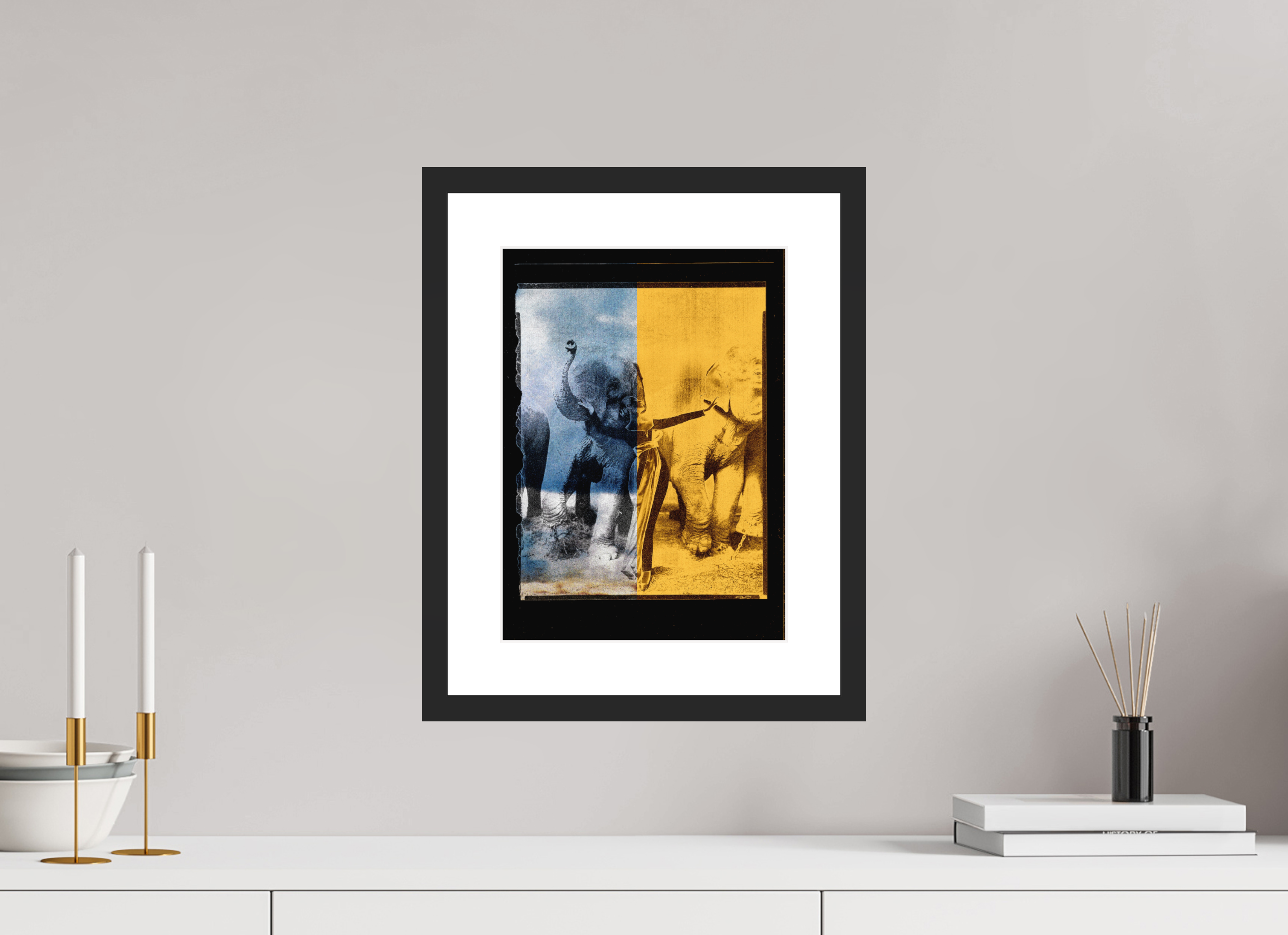 10 x 13.7″, Framed #1 tusko