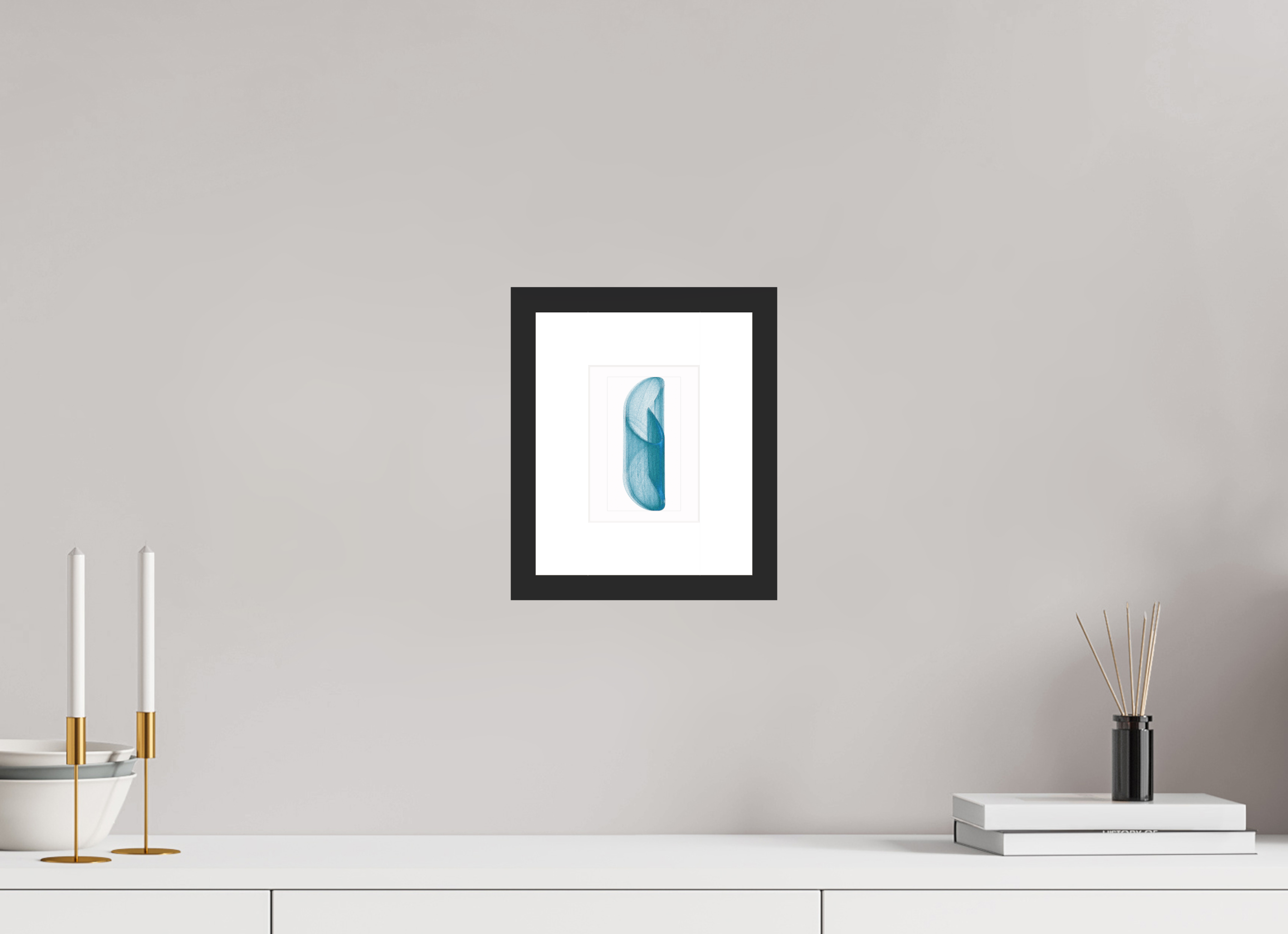 4 x 5.6″, Fuji Crystal Archive Print Framed (Black) Brutal Blue