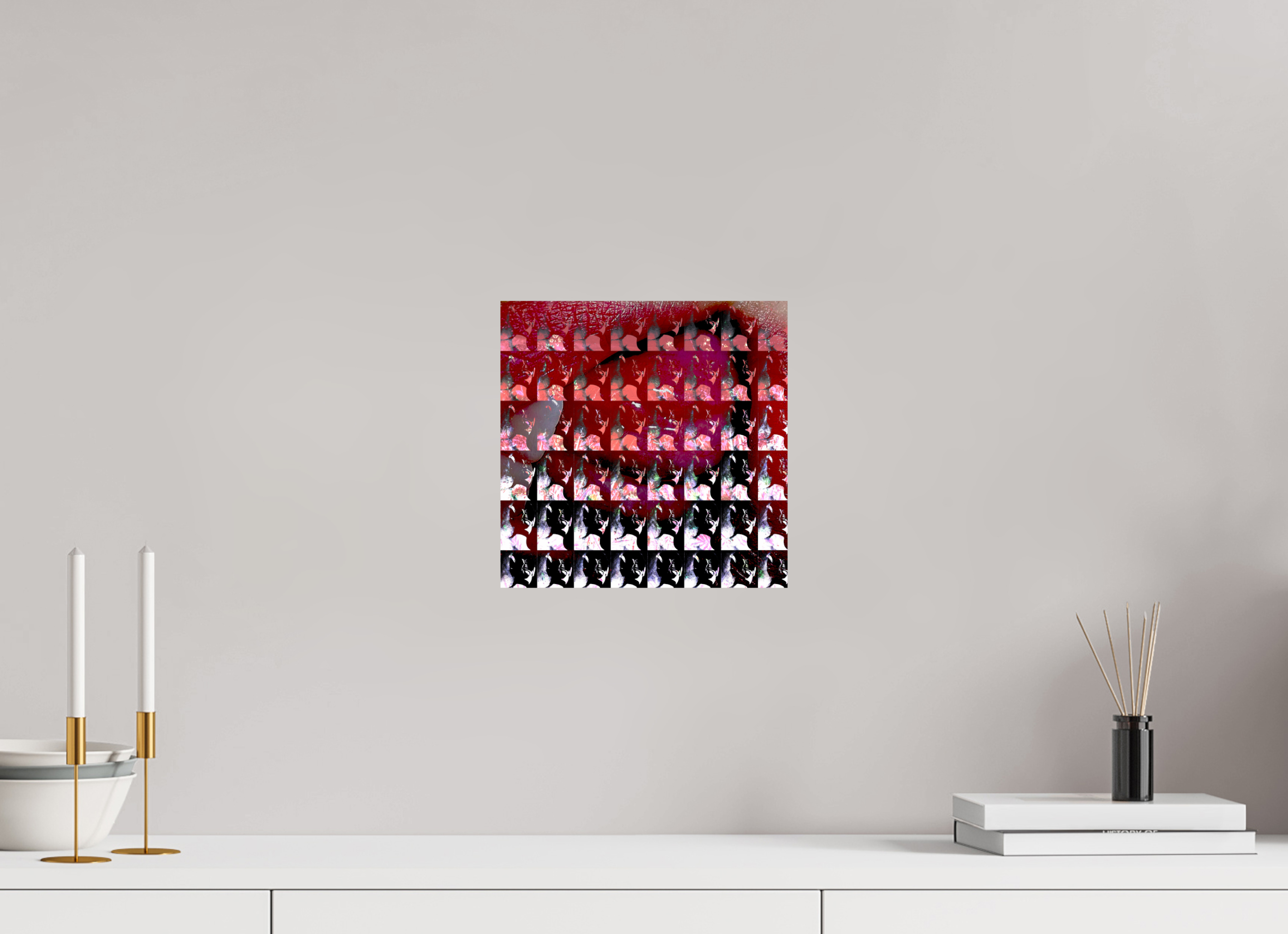 10 x 10″, Fine Art Print Lip Service