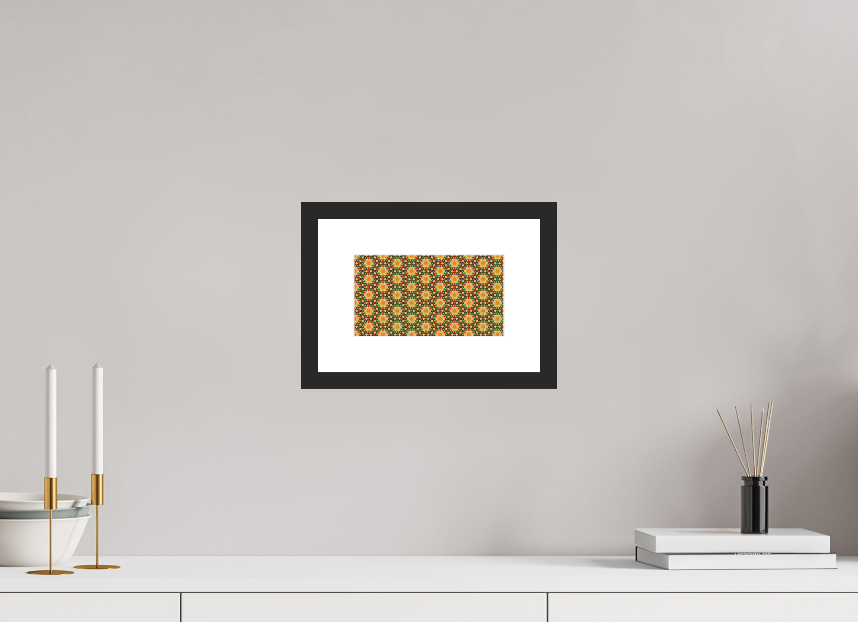 8 x 4.5″, Fuji Crystal Archive Print Framed (Black) Harmony, Respect, Purity, and Tranquility
