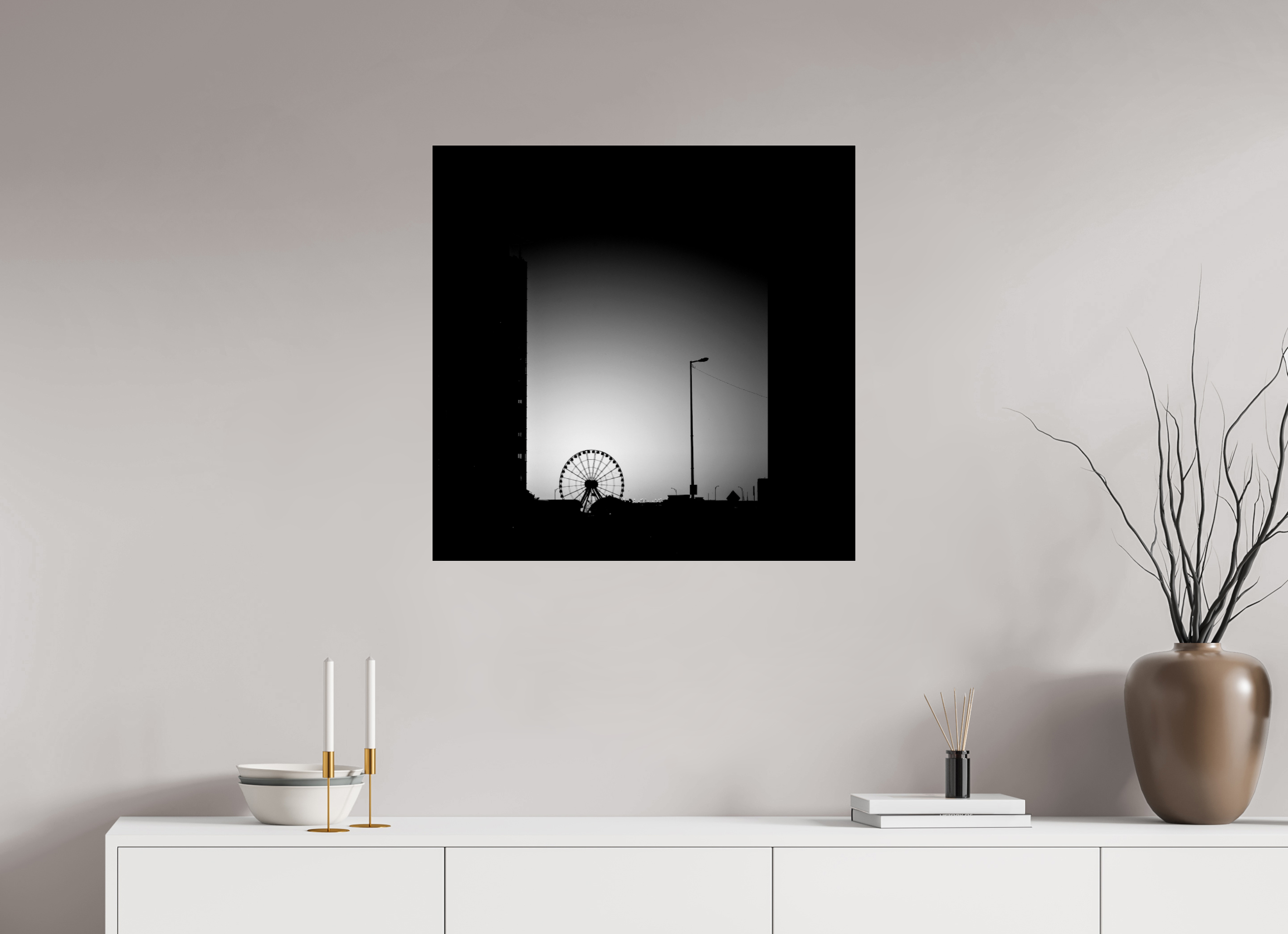 28.5 x 28″, Photo Print Under Acrylic Glass Navy Pier