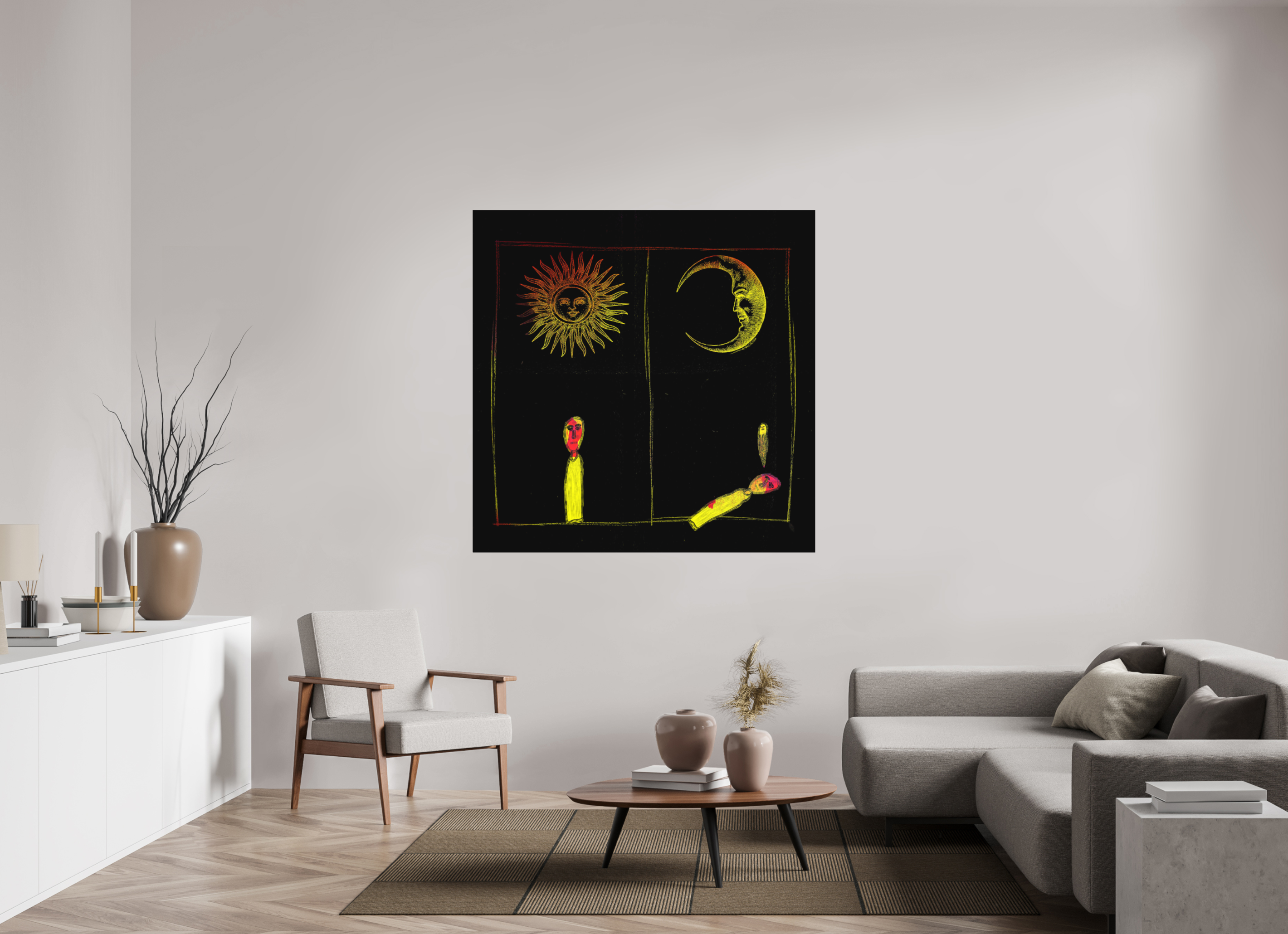 55 x 55″, Direct Print on Forex Life Cycle