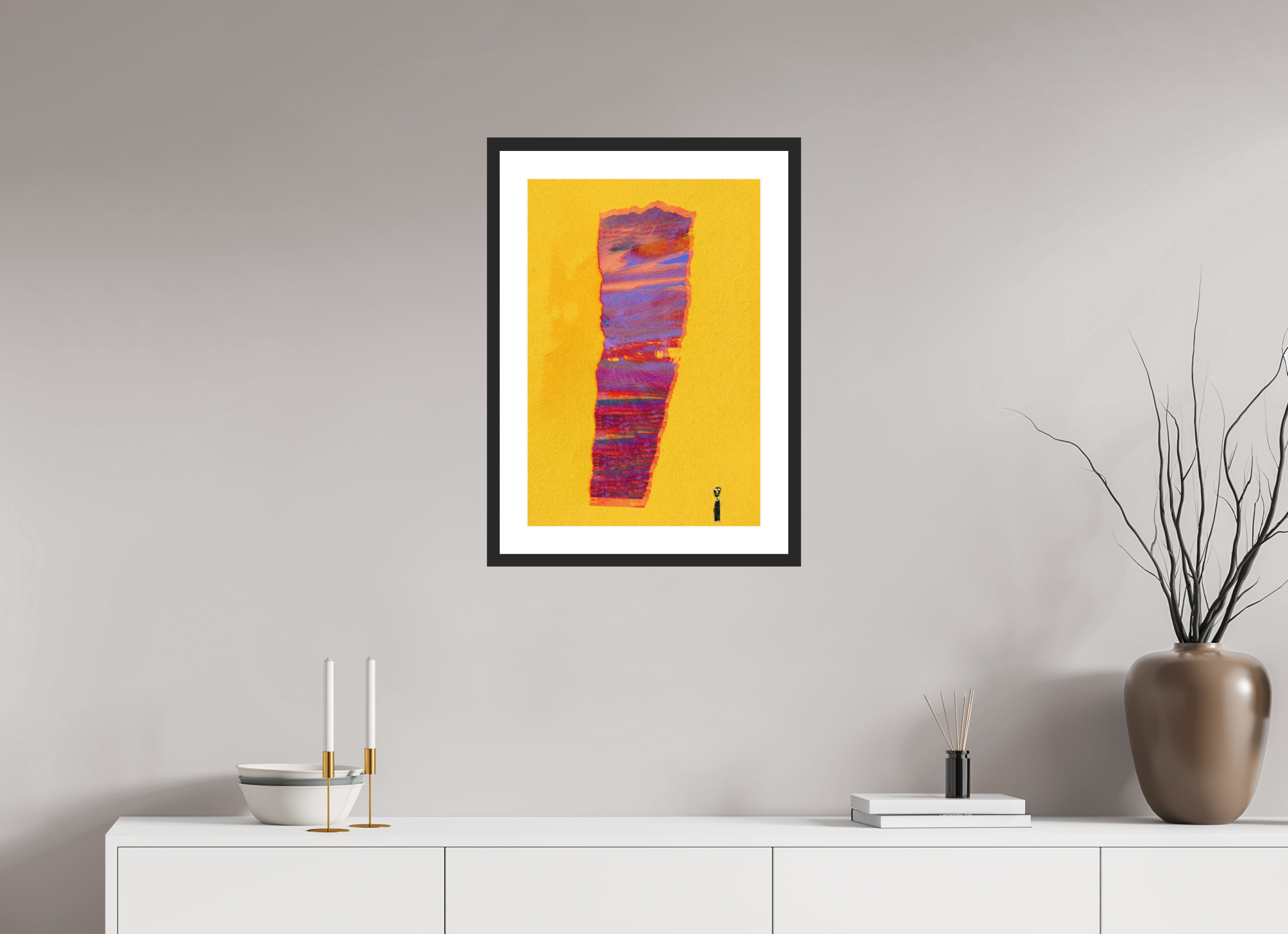 16 x 23.7″, Fuji Crystal Archive Print Framed (Black) Torn
