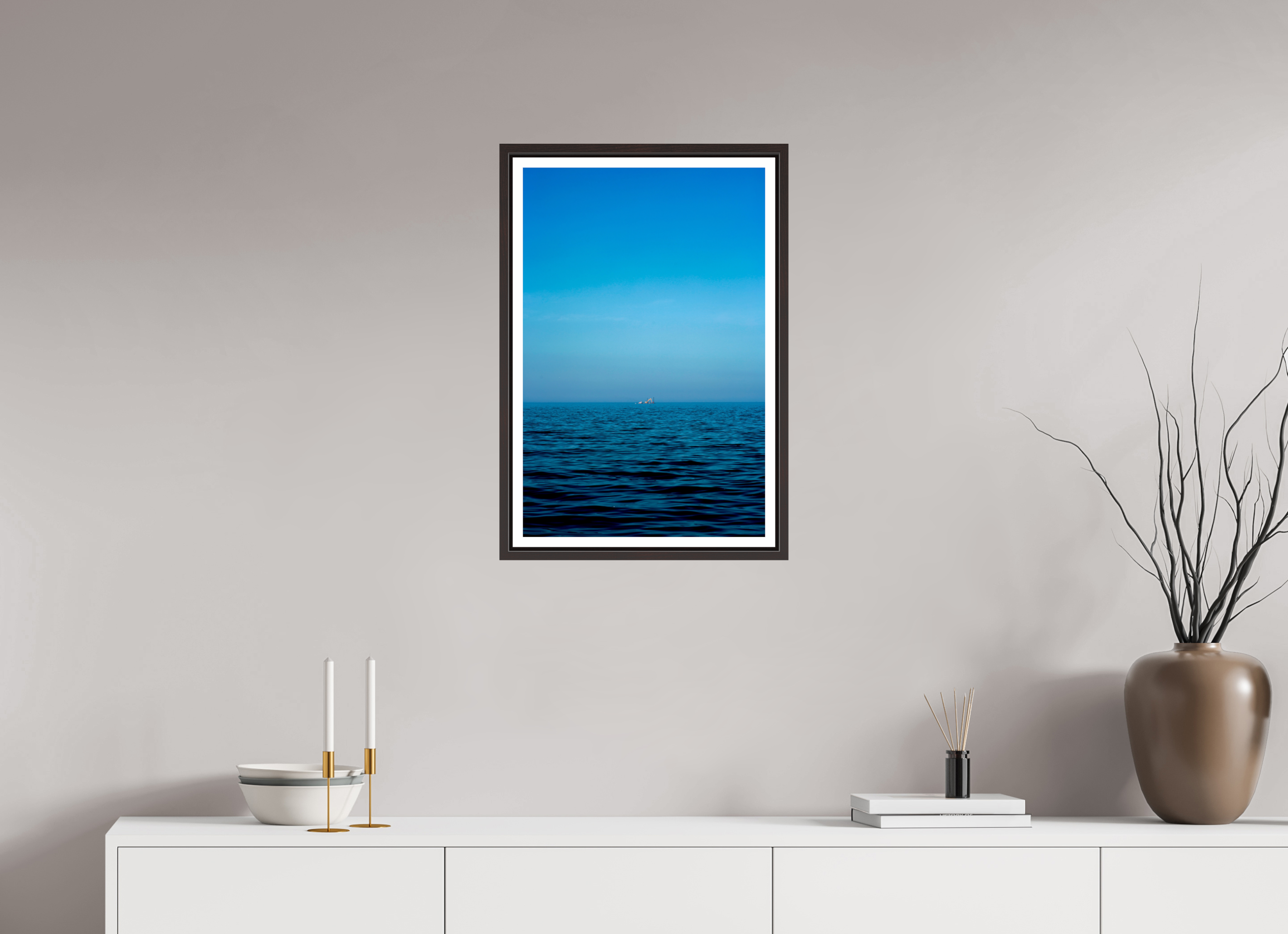 16 x 24.5″, Floater Frame (Alder Brown) L4KE