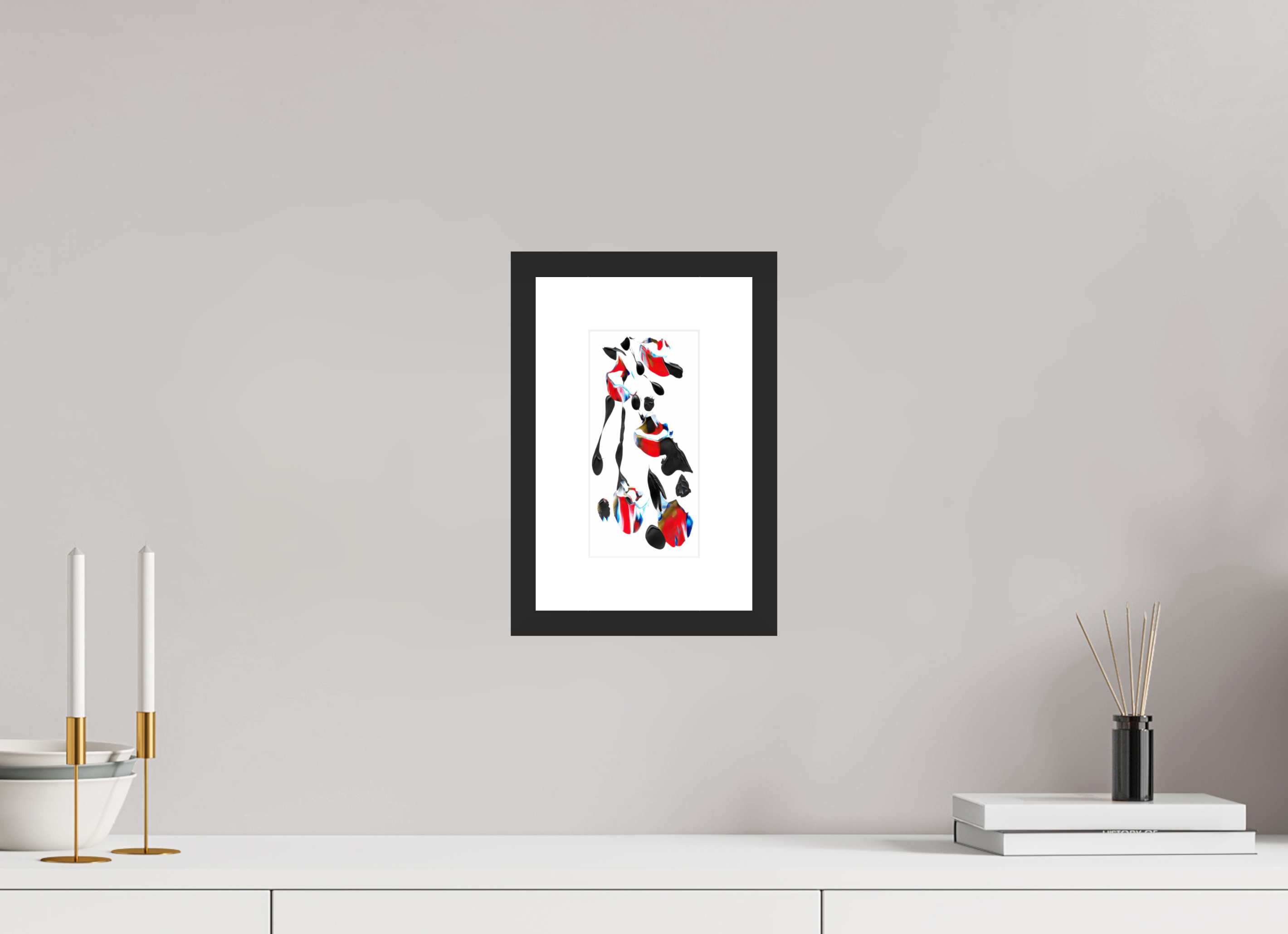 4 x 8″, Fuji Crystal Archive Print Framed (Black) Liquified Bouquet