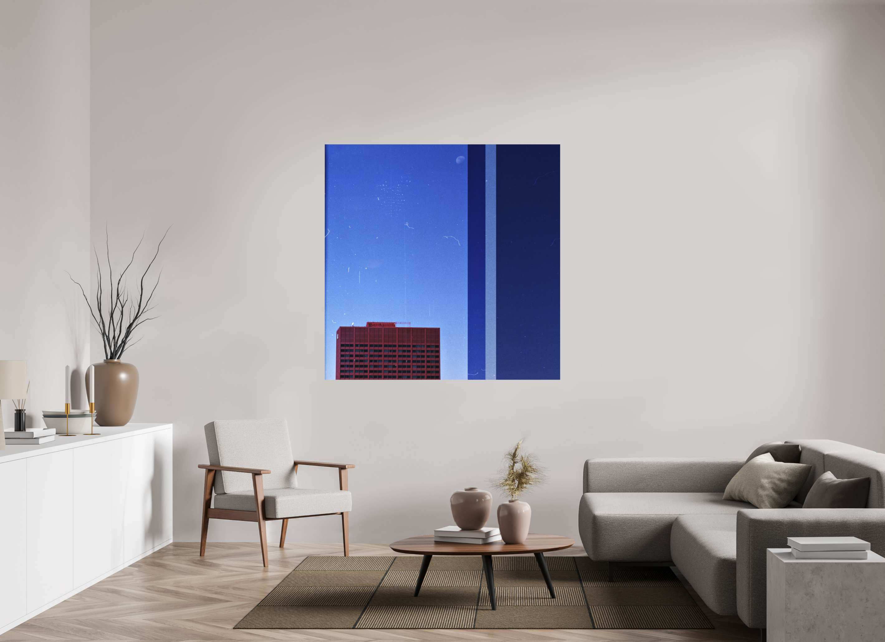 55 x 55″, Direct Print on Forex Falling Asleep