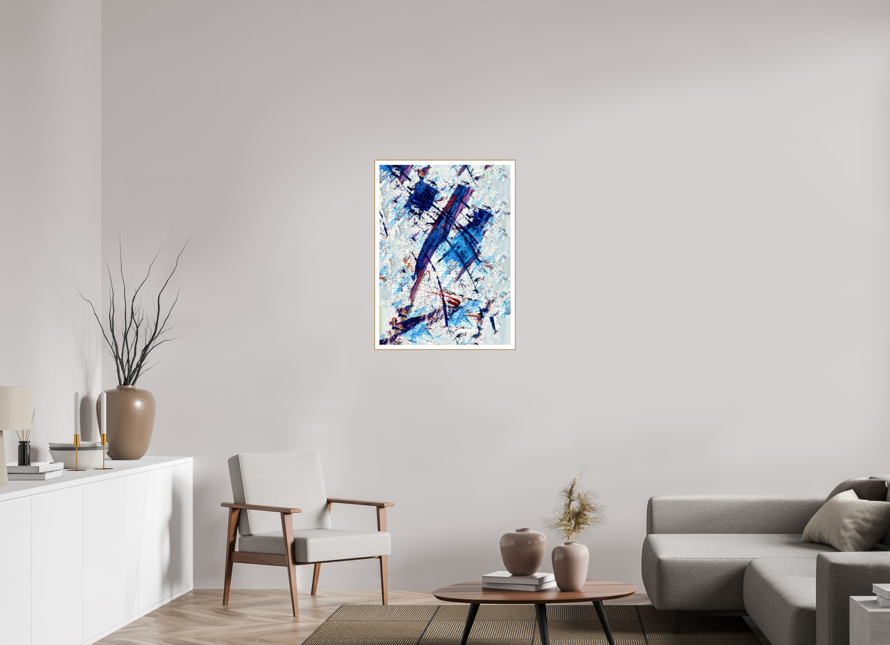 24 x 33″, Solid Wood ArtBox (Oak) Blue Note