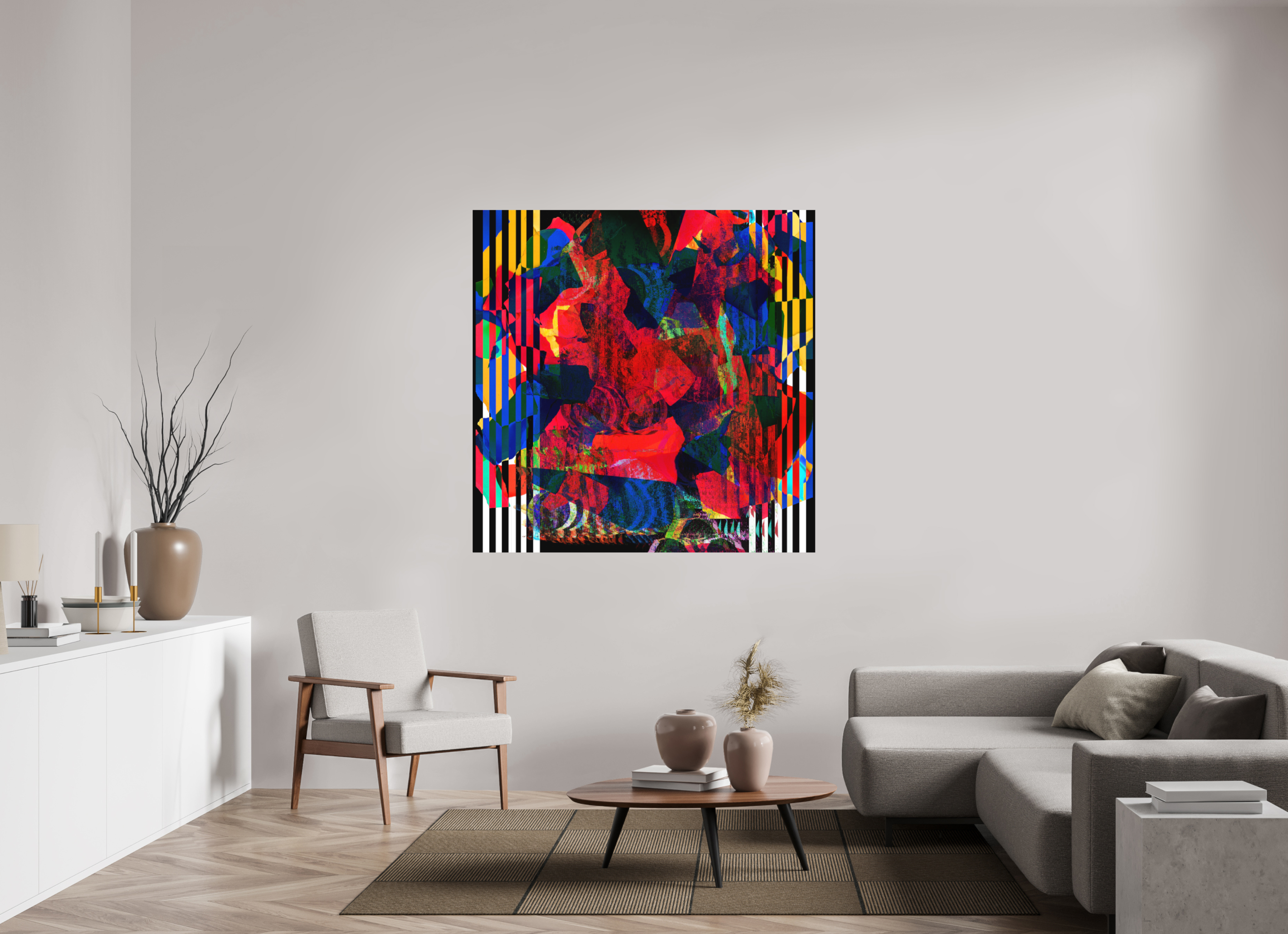 55 x 55″, Aluminum Dibond Blooms