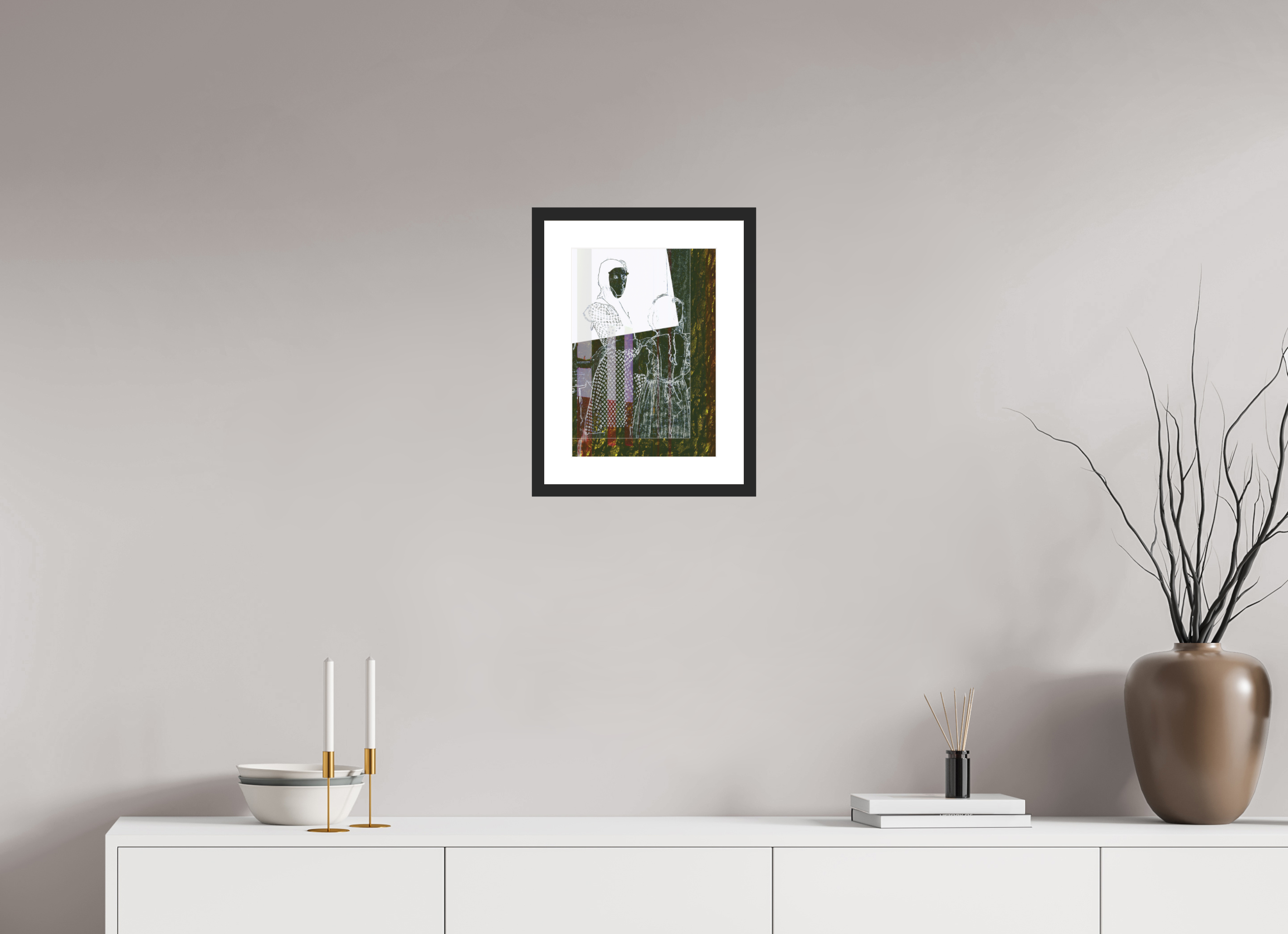 10 x 14.3″, Fuji Crystal Archive Print Framed (Black) Motherly