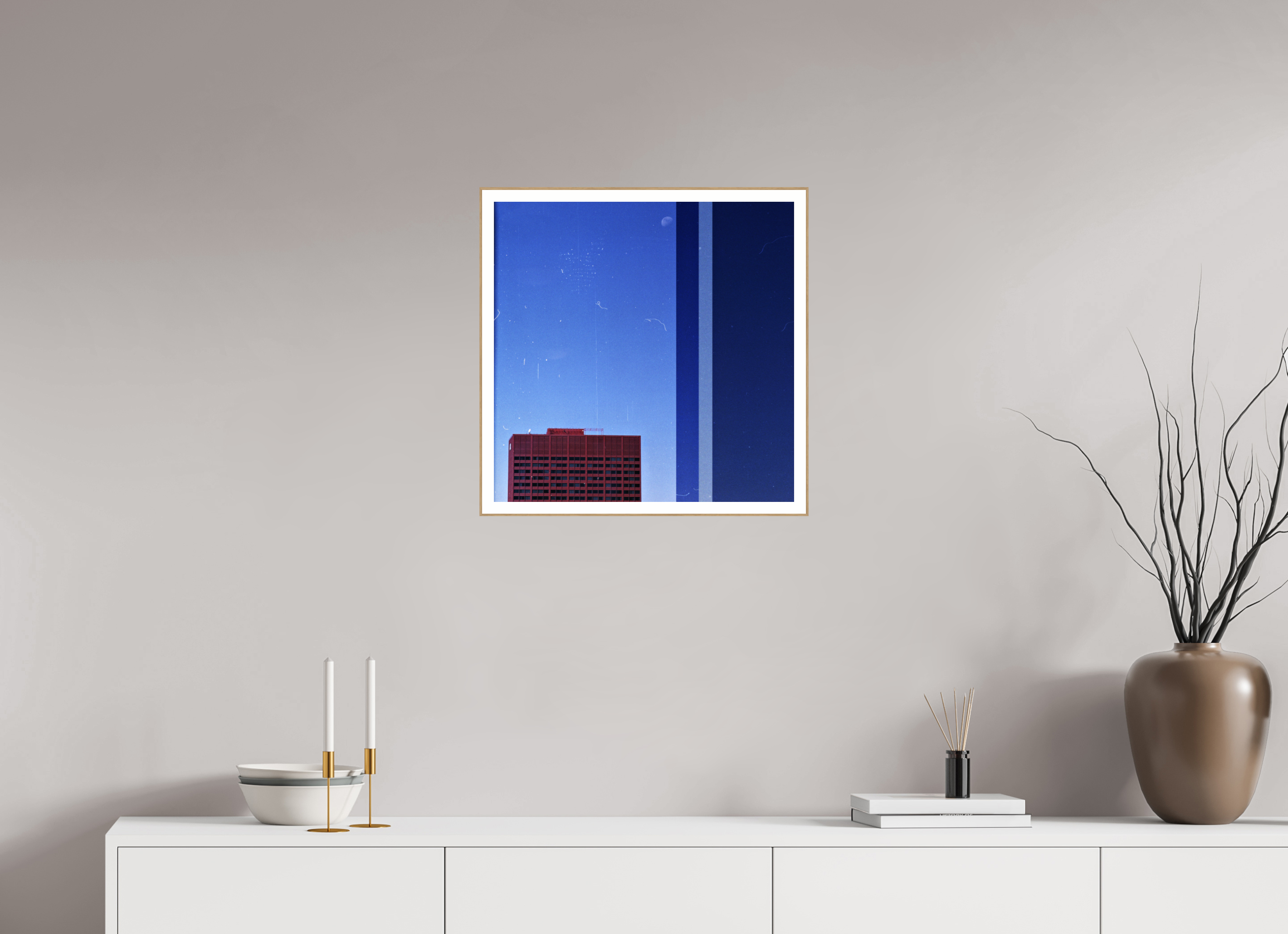 20 x 20″, Solid Wood ArtBox (Oak) Falling Asleep