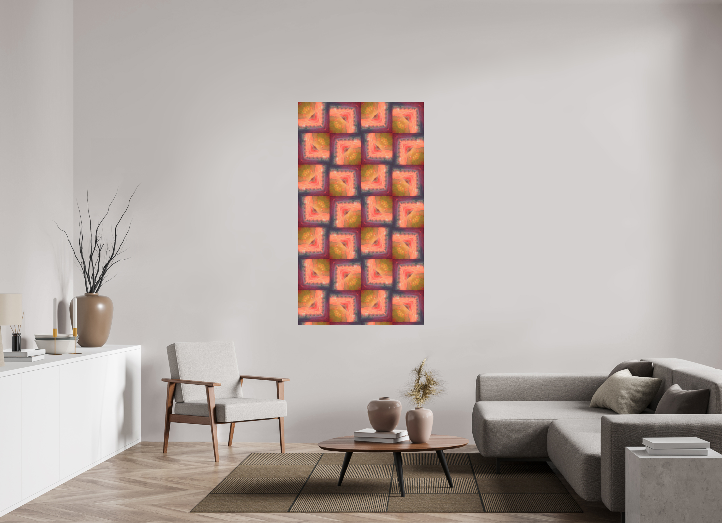 36 x 64″, Photo Print Under Acrylic Glass Soft Boring