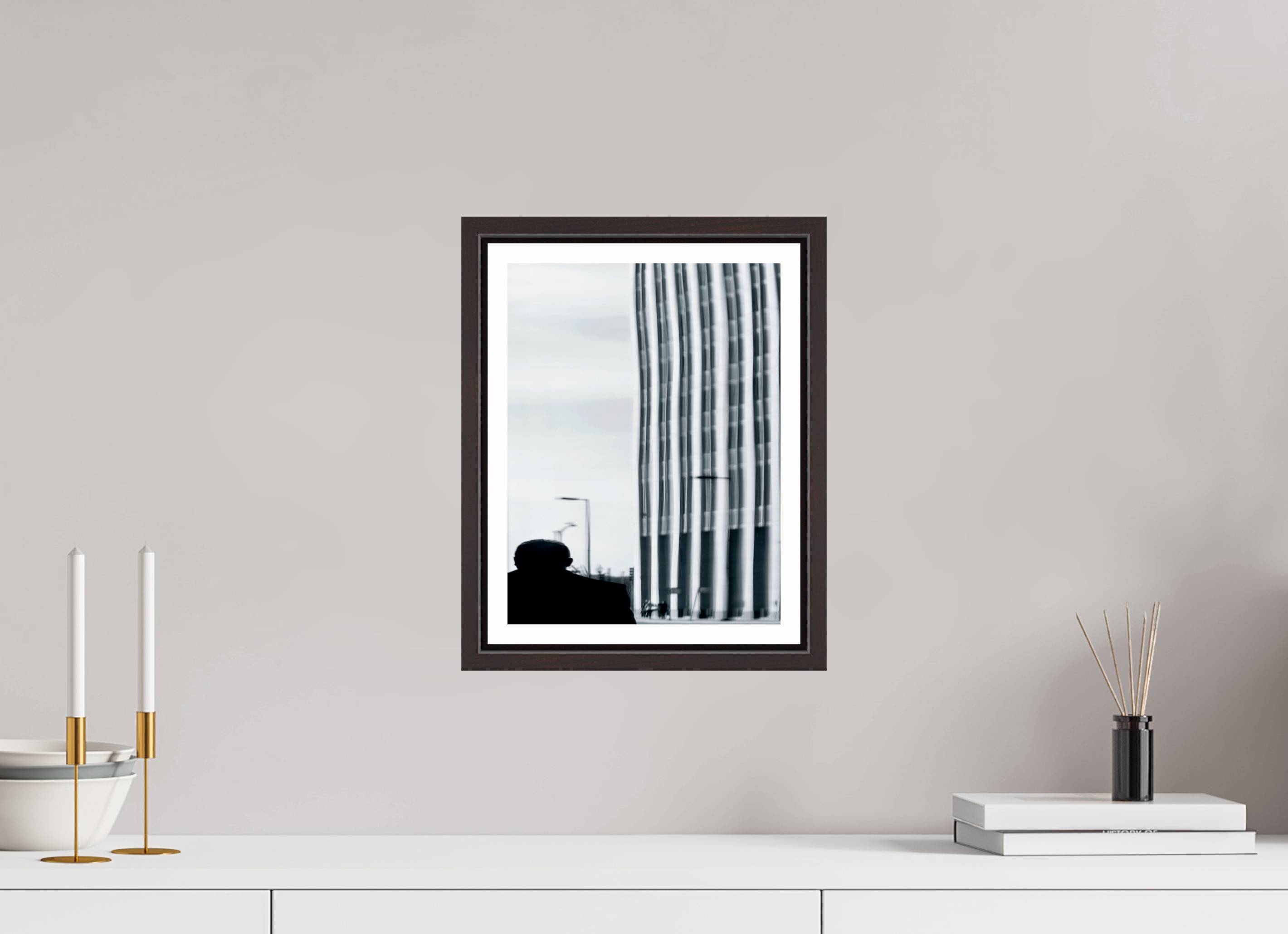 9 x 12″, Floater Frame (Alder Brown) Warping