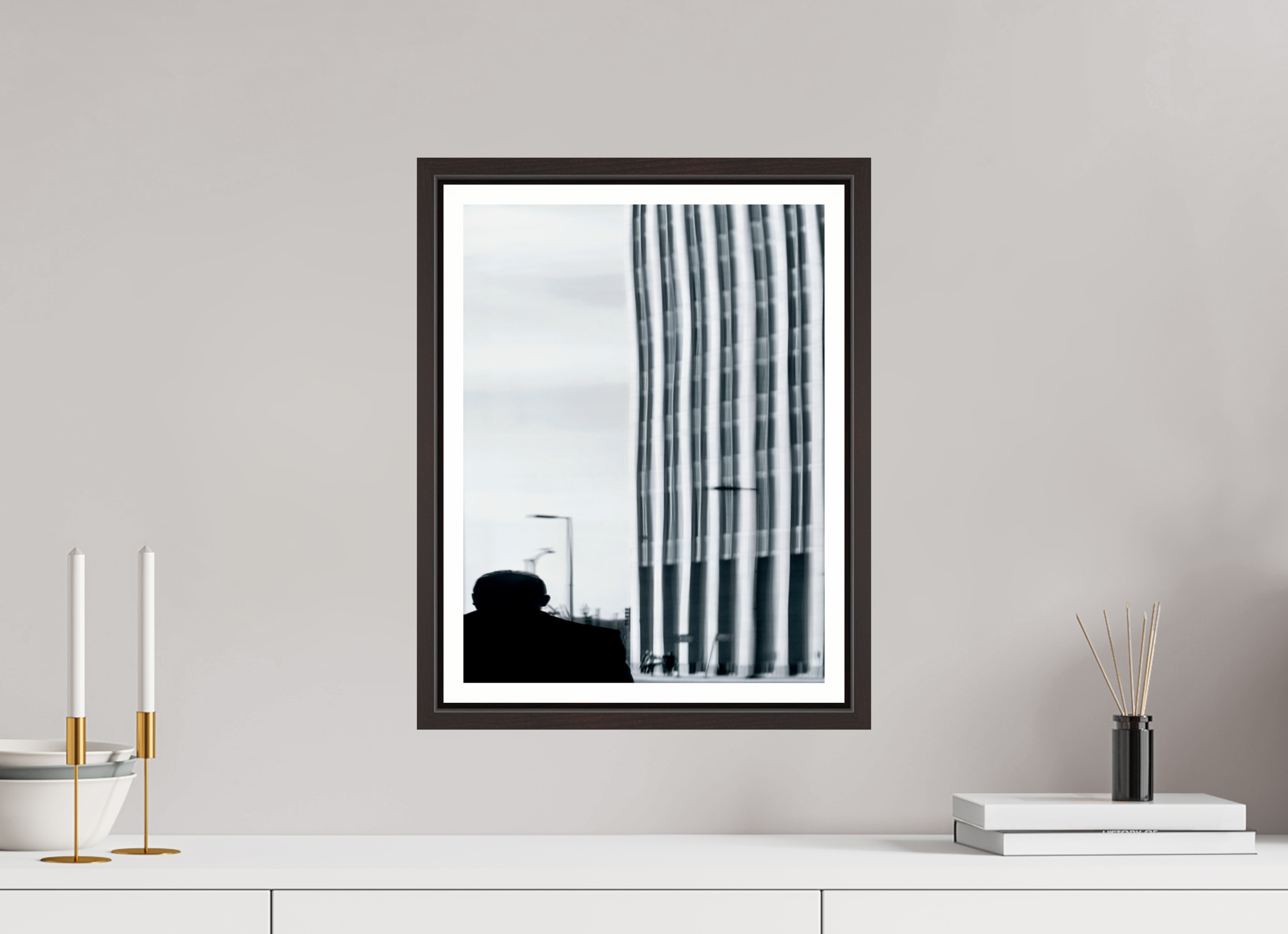 12 x 16″, Floater Frame (Alder Brown) warping