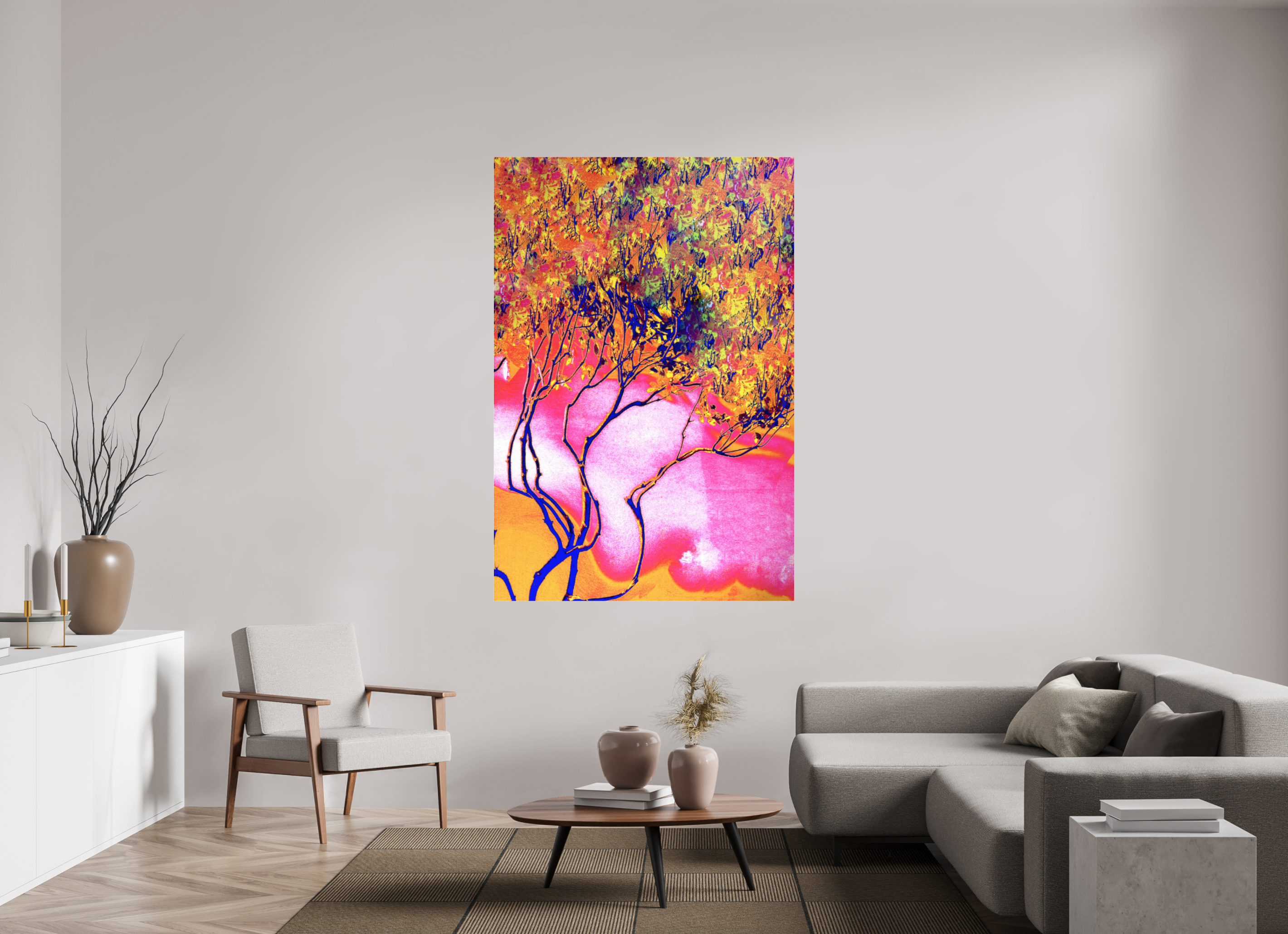 47 x 69.6″, Photo Print Under Acrylic Glass Burning Bush