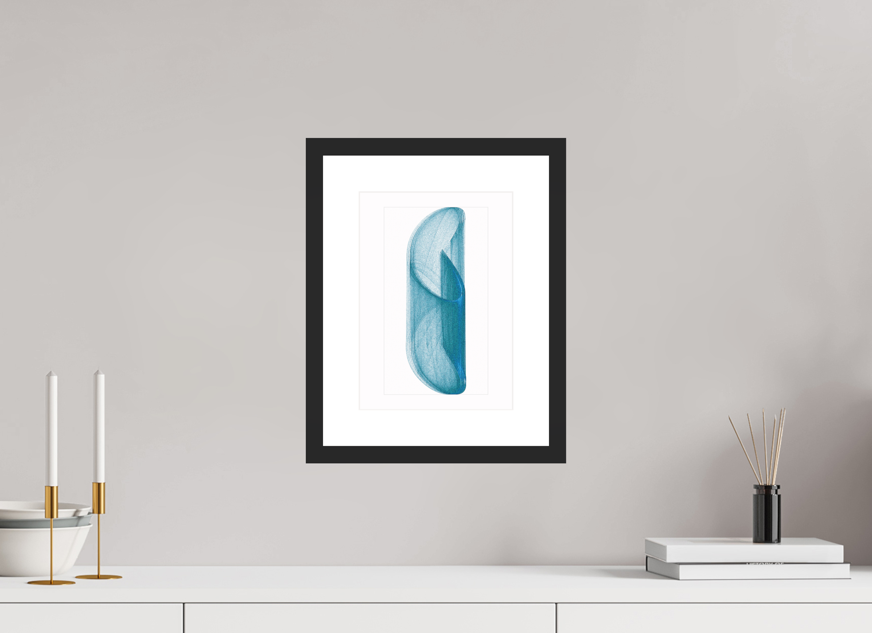 8 x 11.2″, Framed #1 spirals