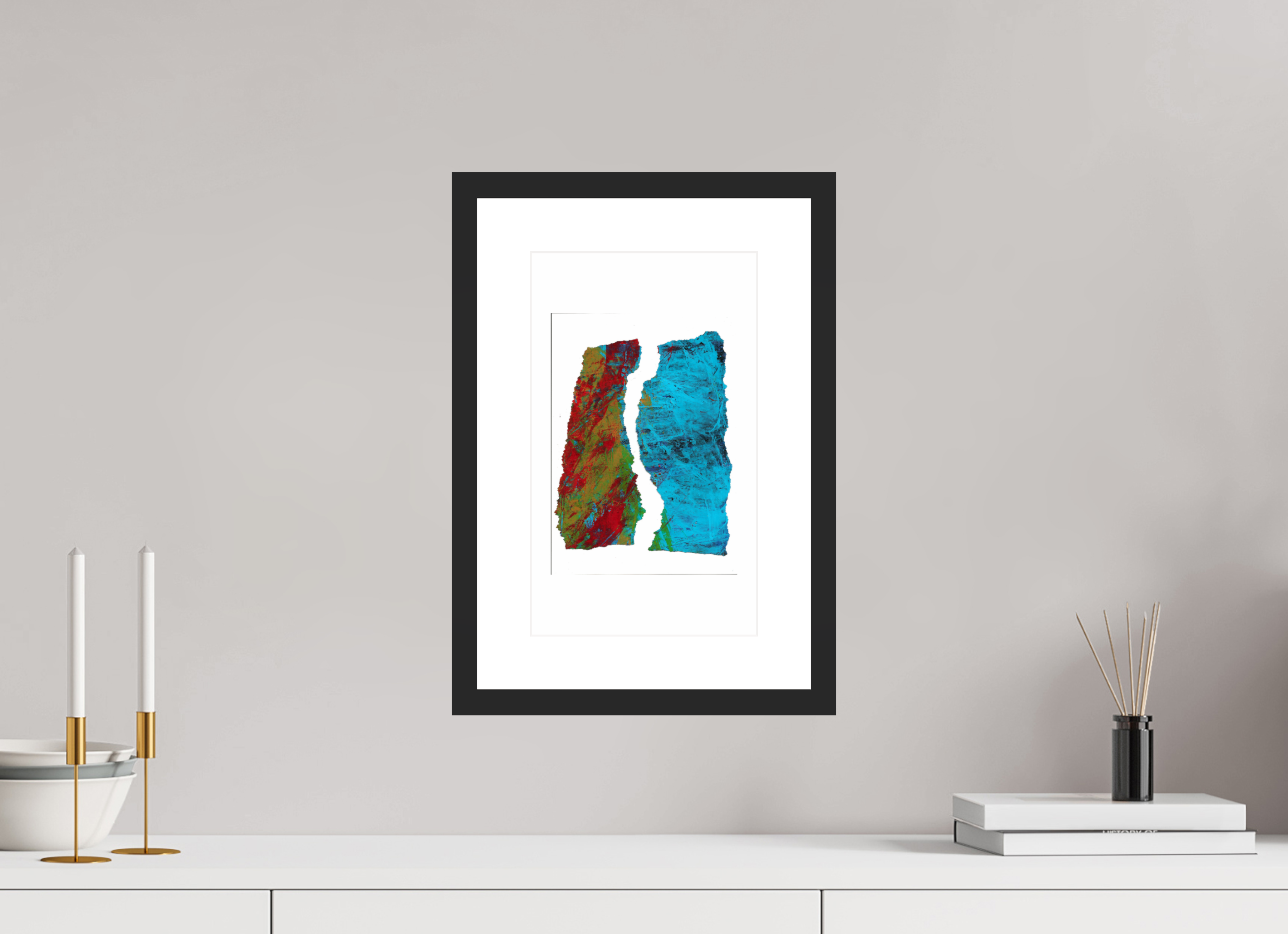 8 x 13.3″, Framed #1 towers