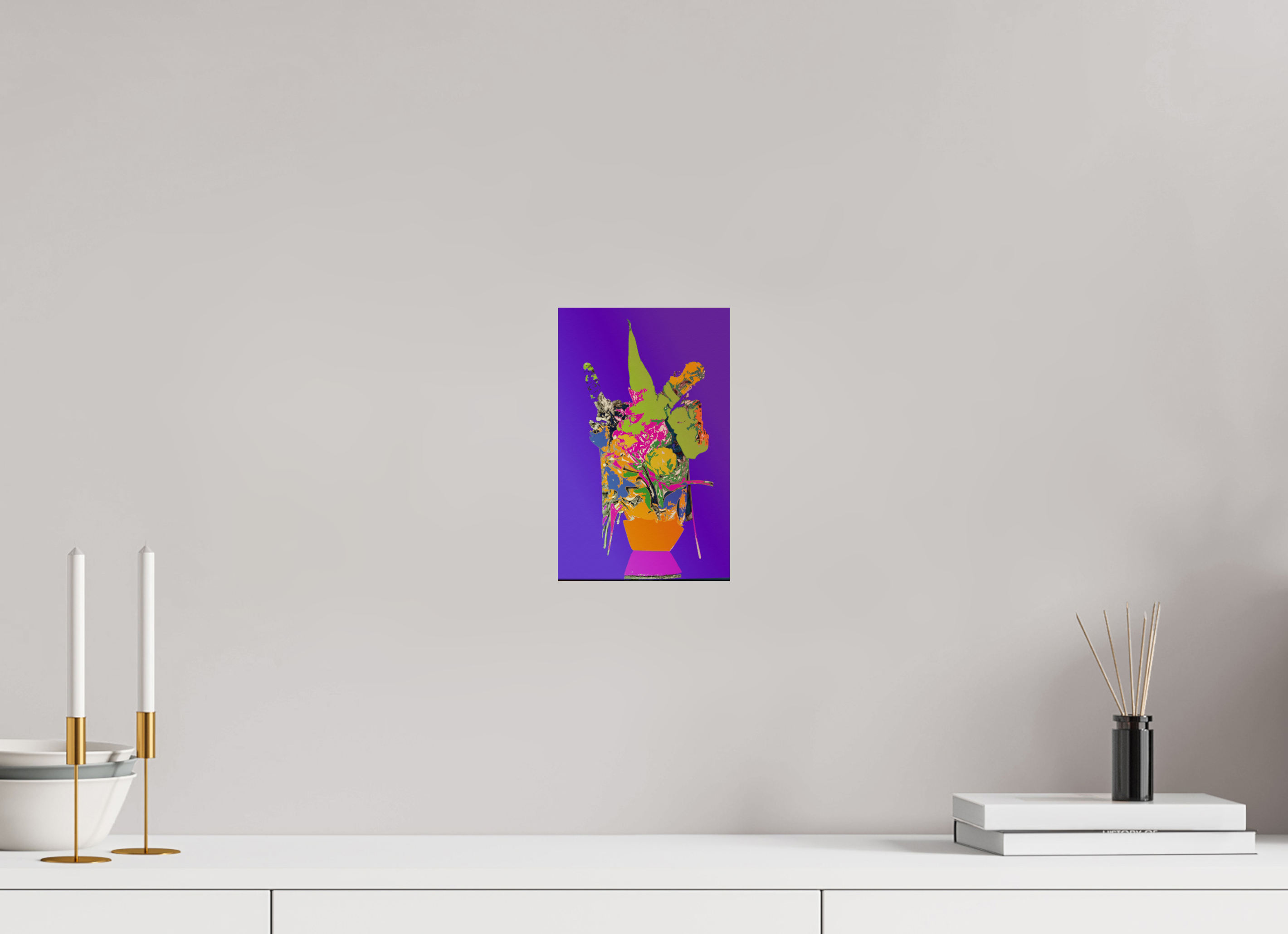 6 x 9.5″, Fine Art Print Pop Vase 1