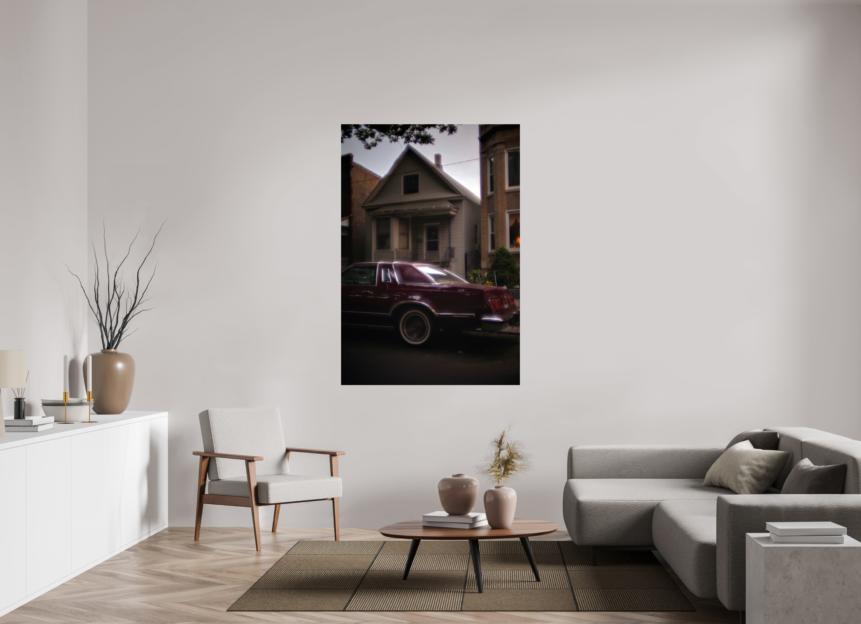 43 x 62.8″, Photo Print Under Acrylic Glass 70s Glow