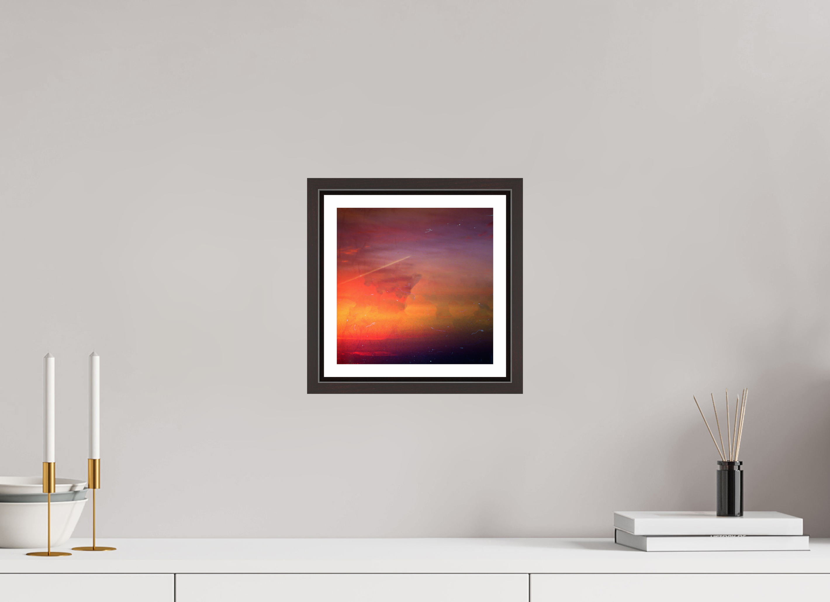 8 x 8″, Floater Frame (Alder Brown) sugar