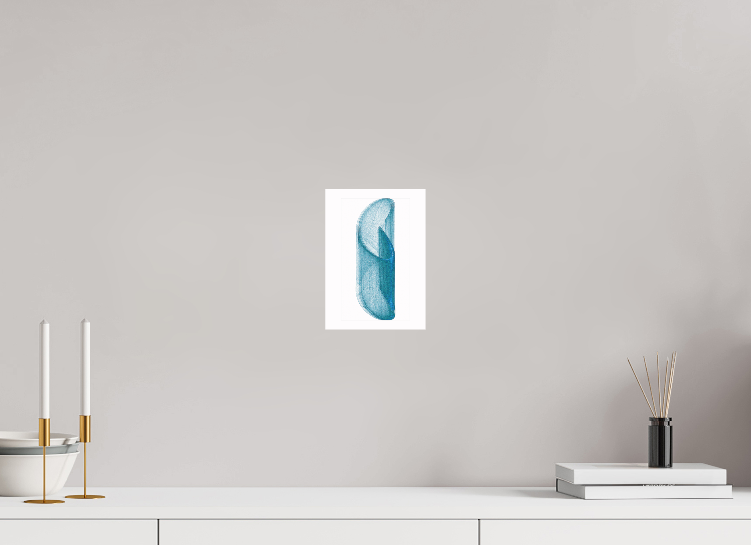6 x 8.4″, Fine Art Print Brutal Blue