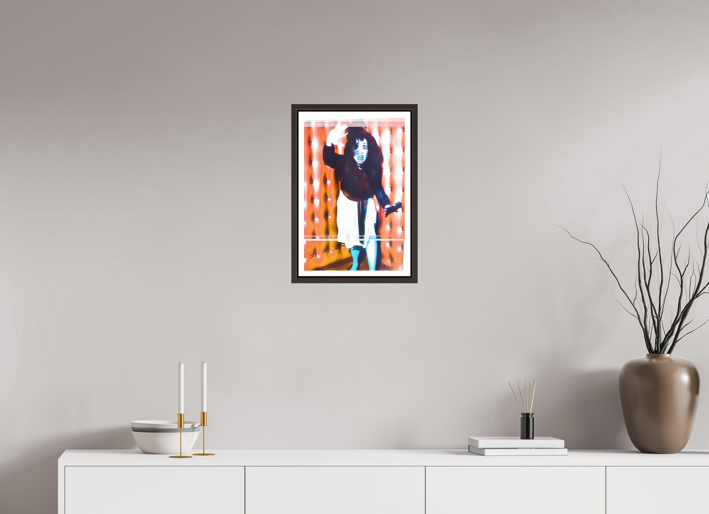 12 x 18.4″, Floater Frame (Alder Brown) Chorophobia