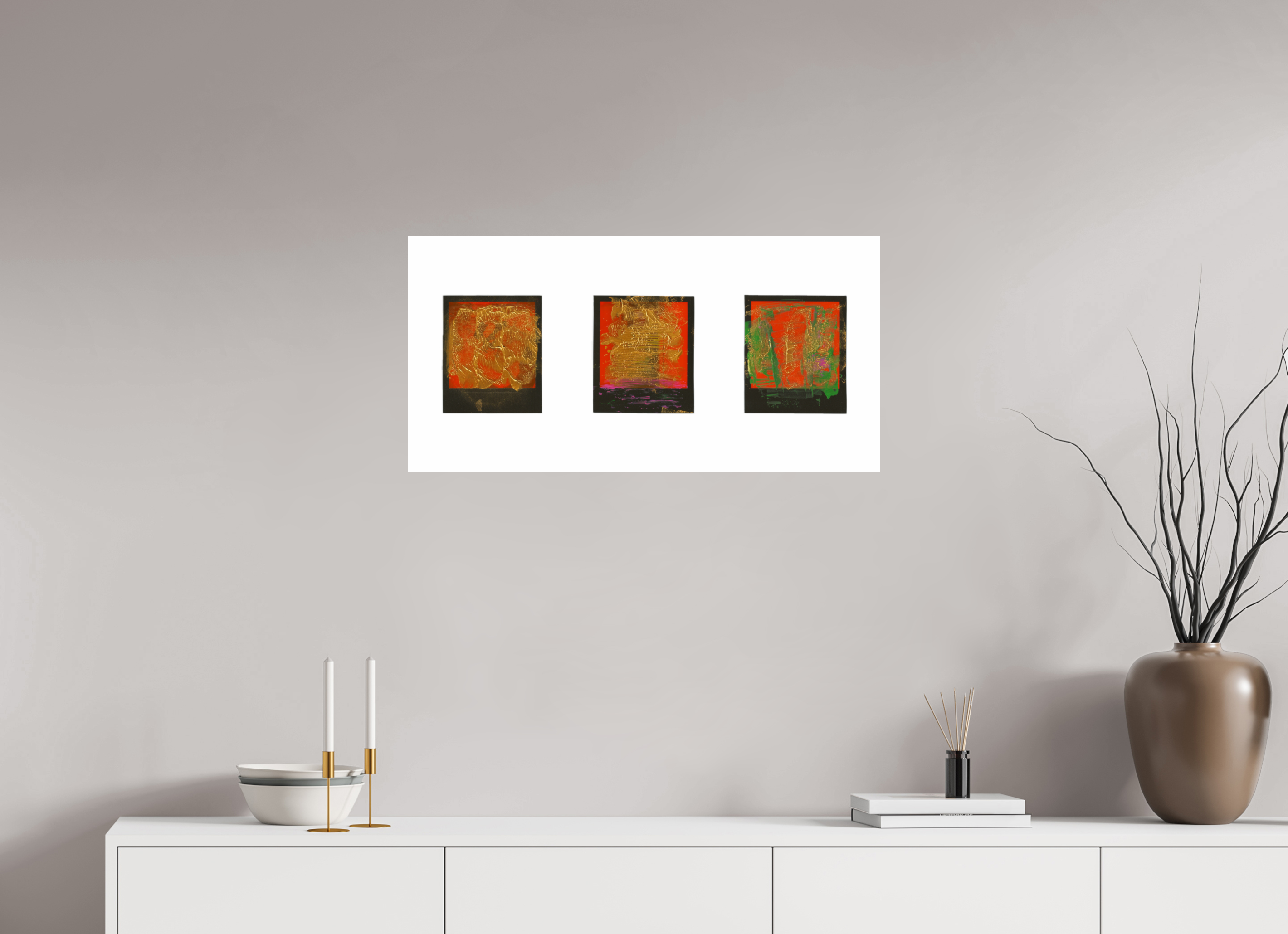 32 x 16″, Fine Art Print Polaroids