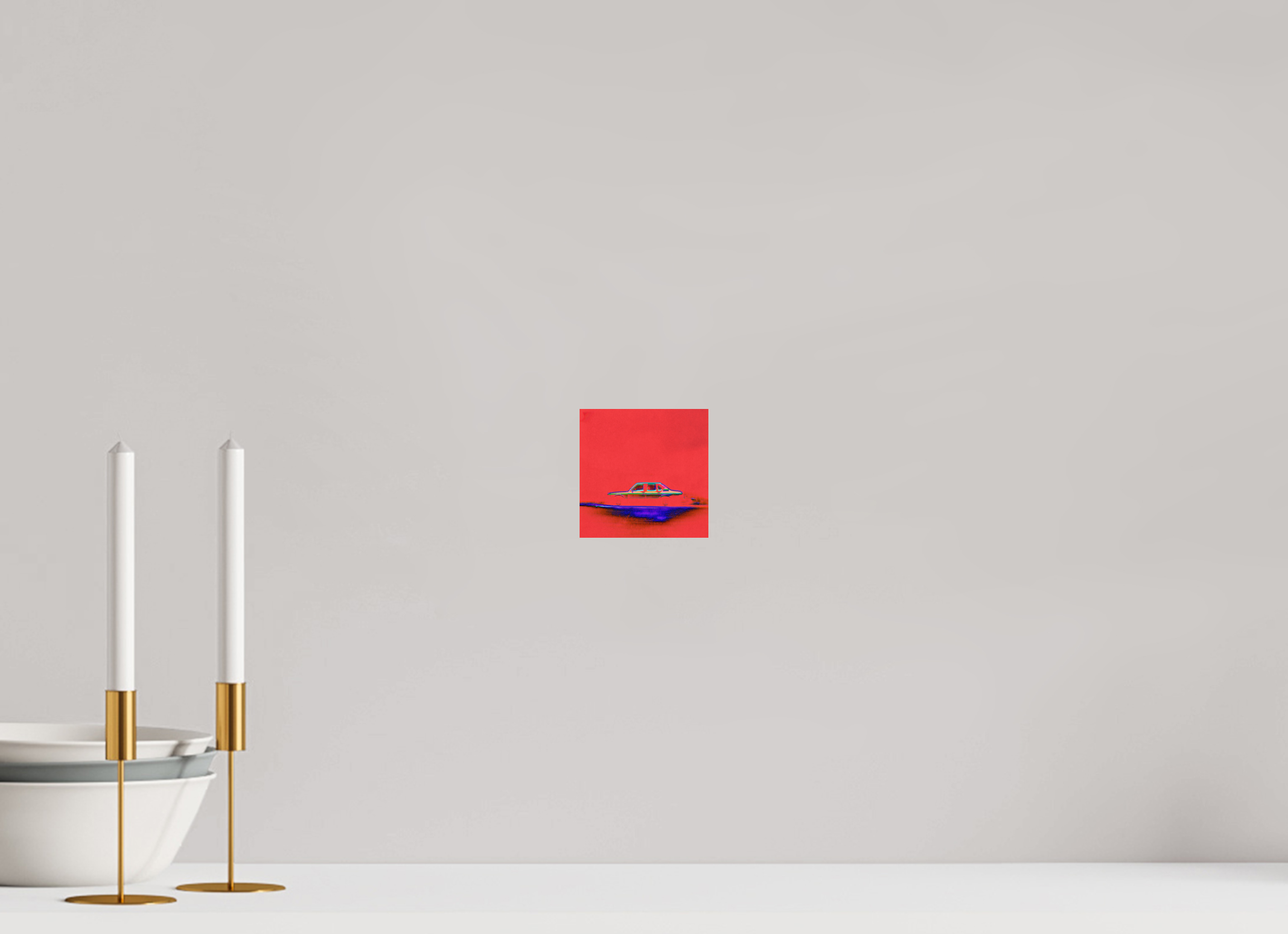 4 x 4″, Fine Art Print Street Parking