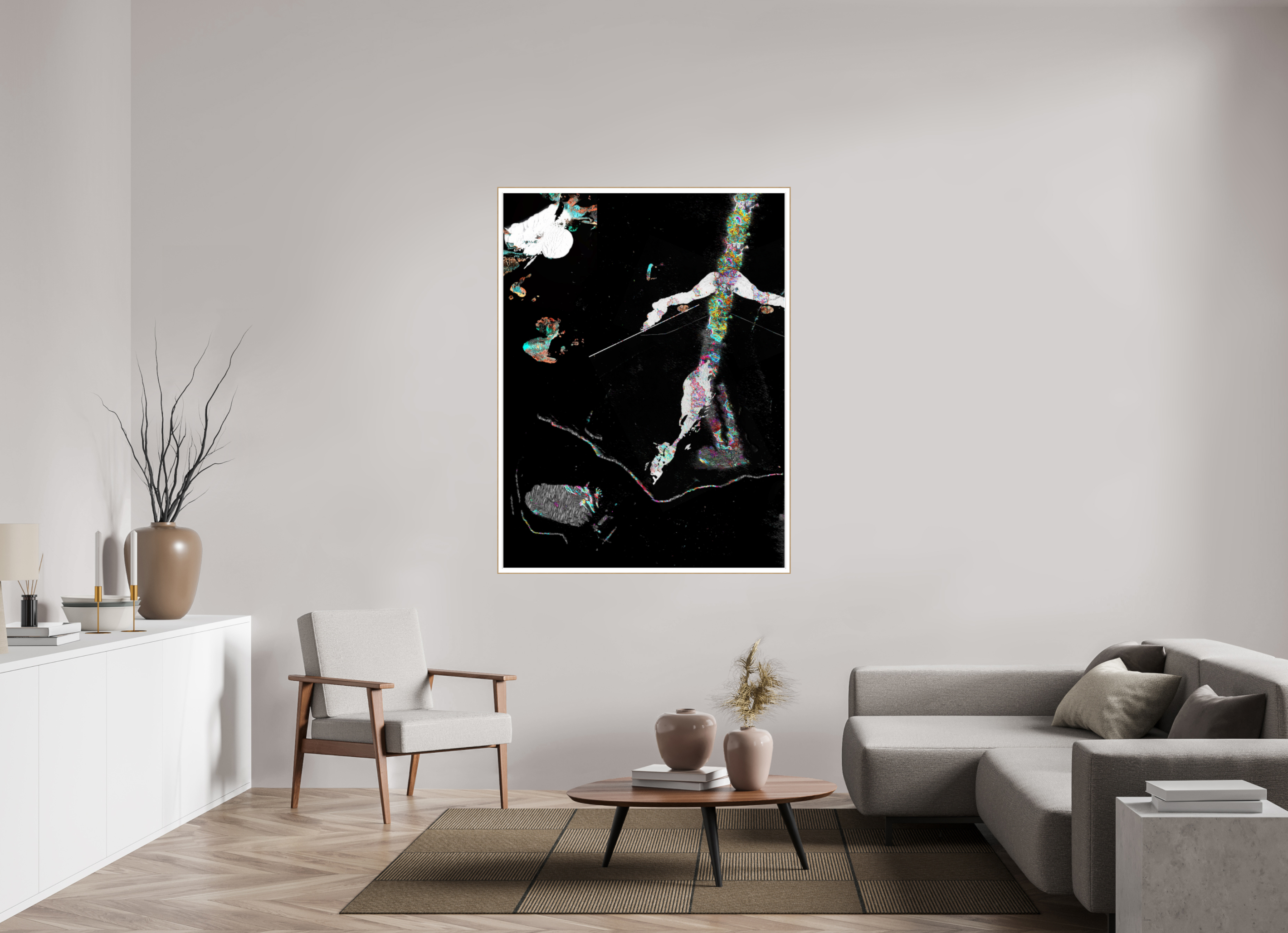 45 x 60″, Solid Wood ArtBox (Oak) Taking A Stroll
