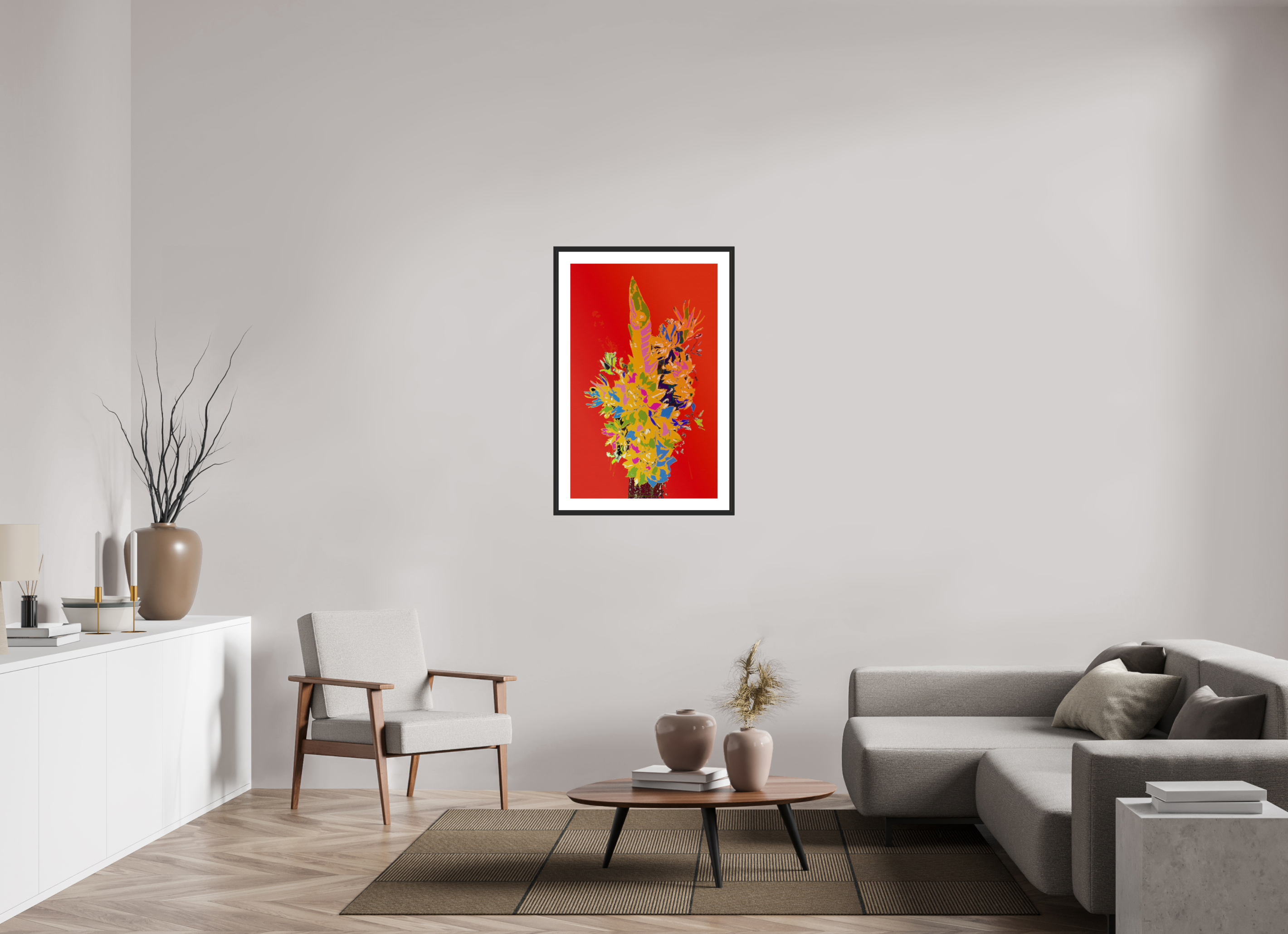 24 x 38.1″, Fuji Crystal Archive Print Framed (Black) Pop Vase 3