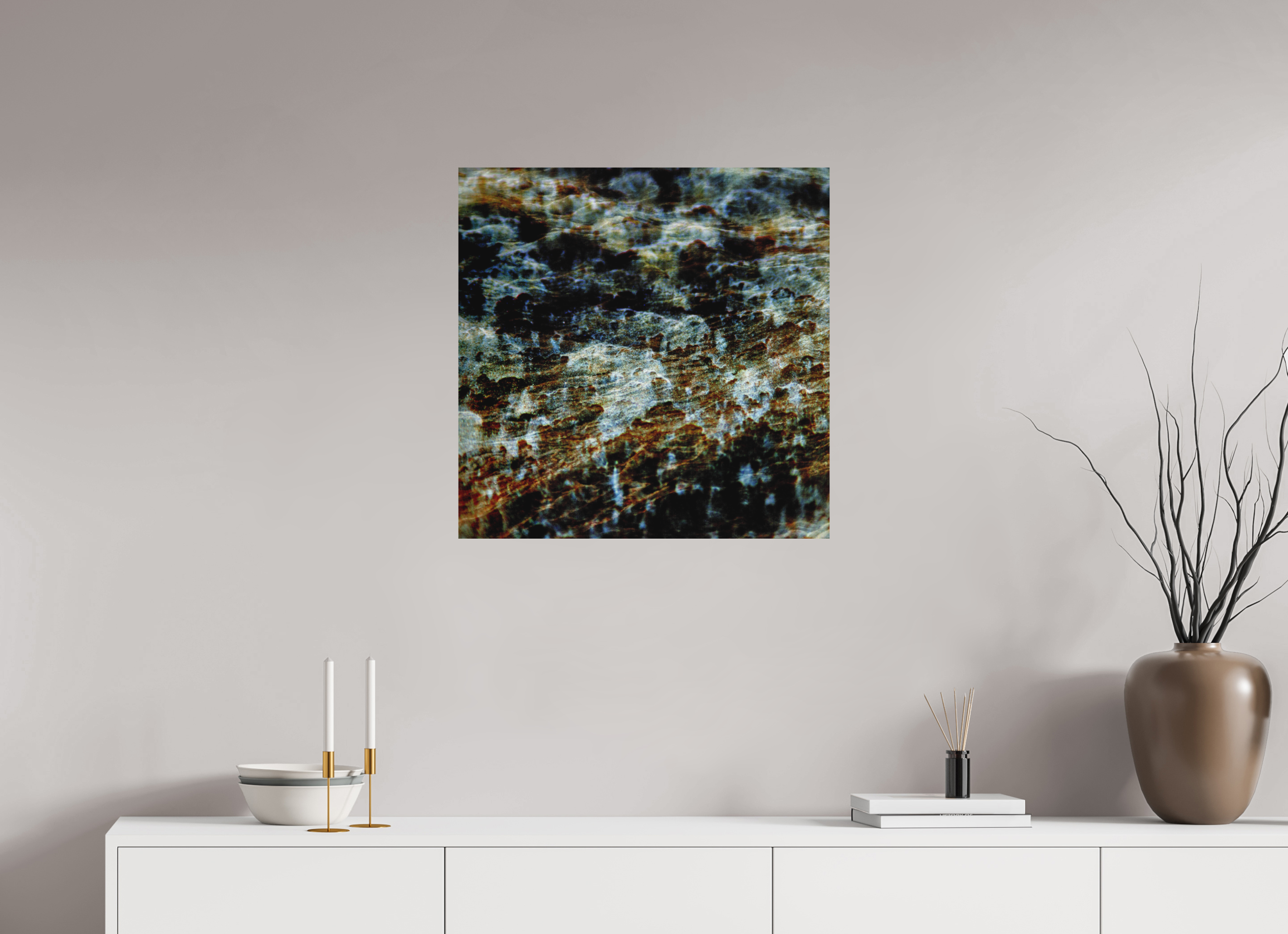 25 x 25″, Direct Print on Forex Digital Snow